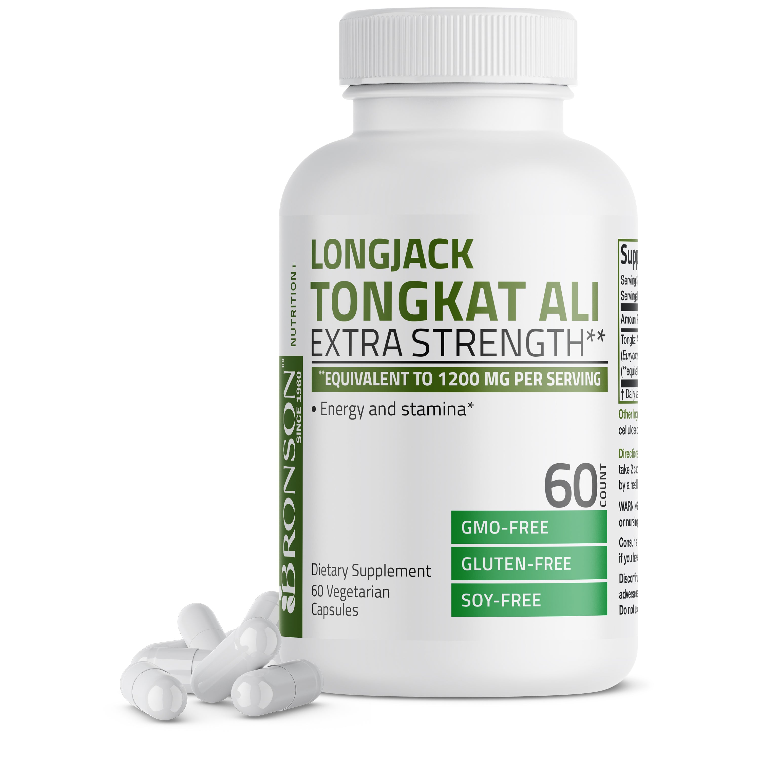 Longjack Tongkat Ali 1200mg - 120 Vegetarian Tablets, Herbs & Herbals
