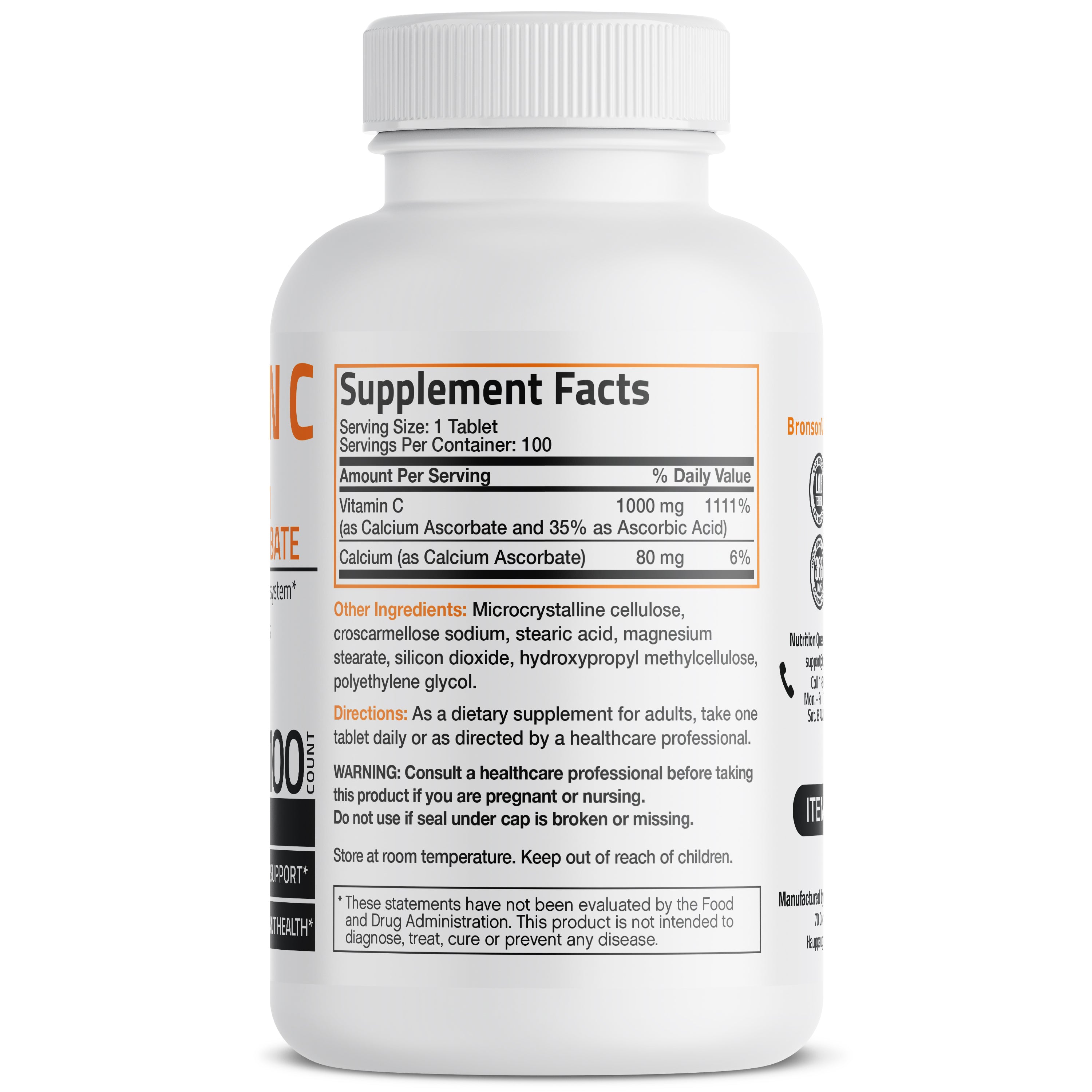 Buffered Vitamin C Calcium Ascorbate - 1,000 mg view 8 of 6