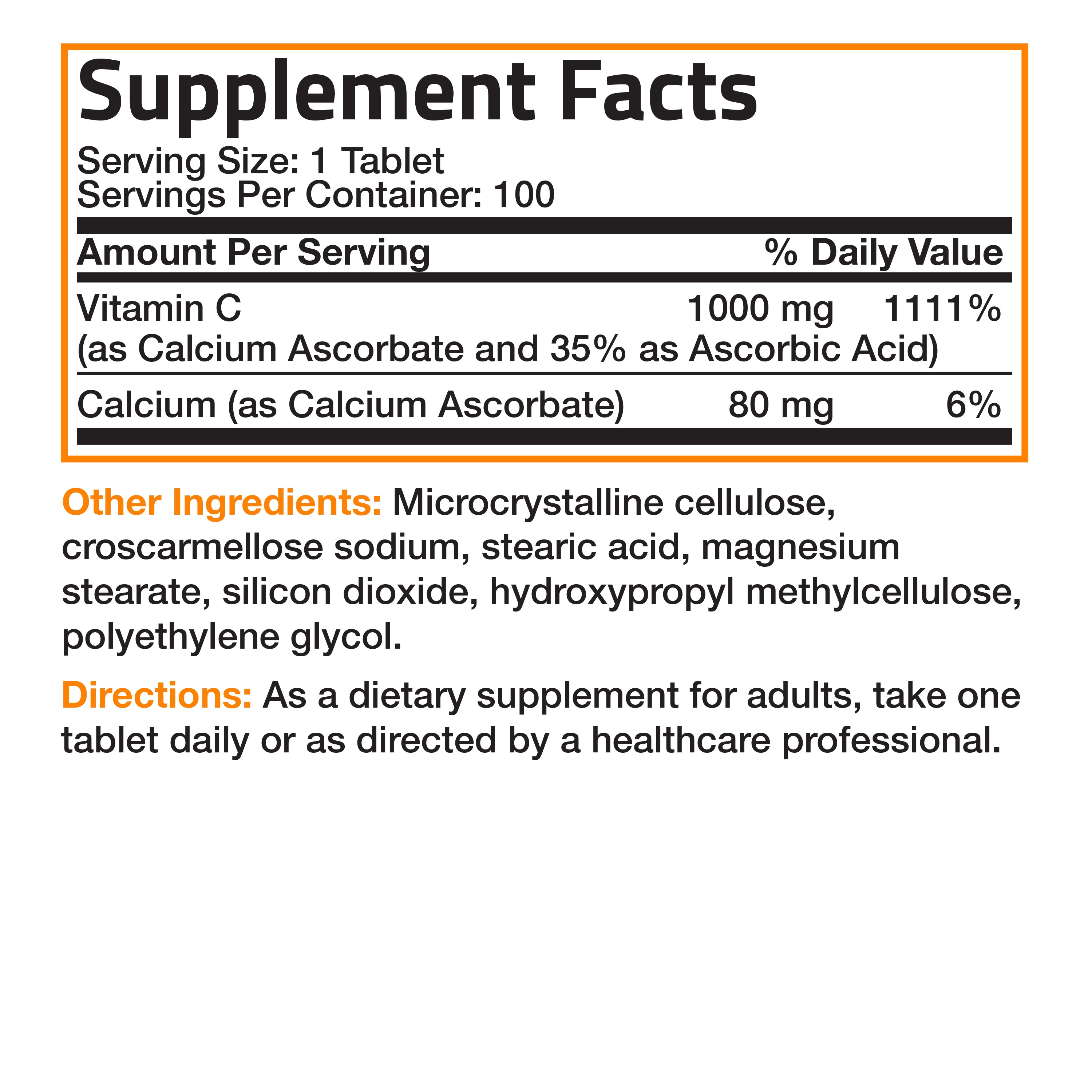 Buffered Vitamin C Calcium Ascorbate - 1,000 mg view 12 of 6