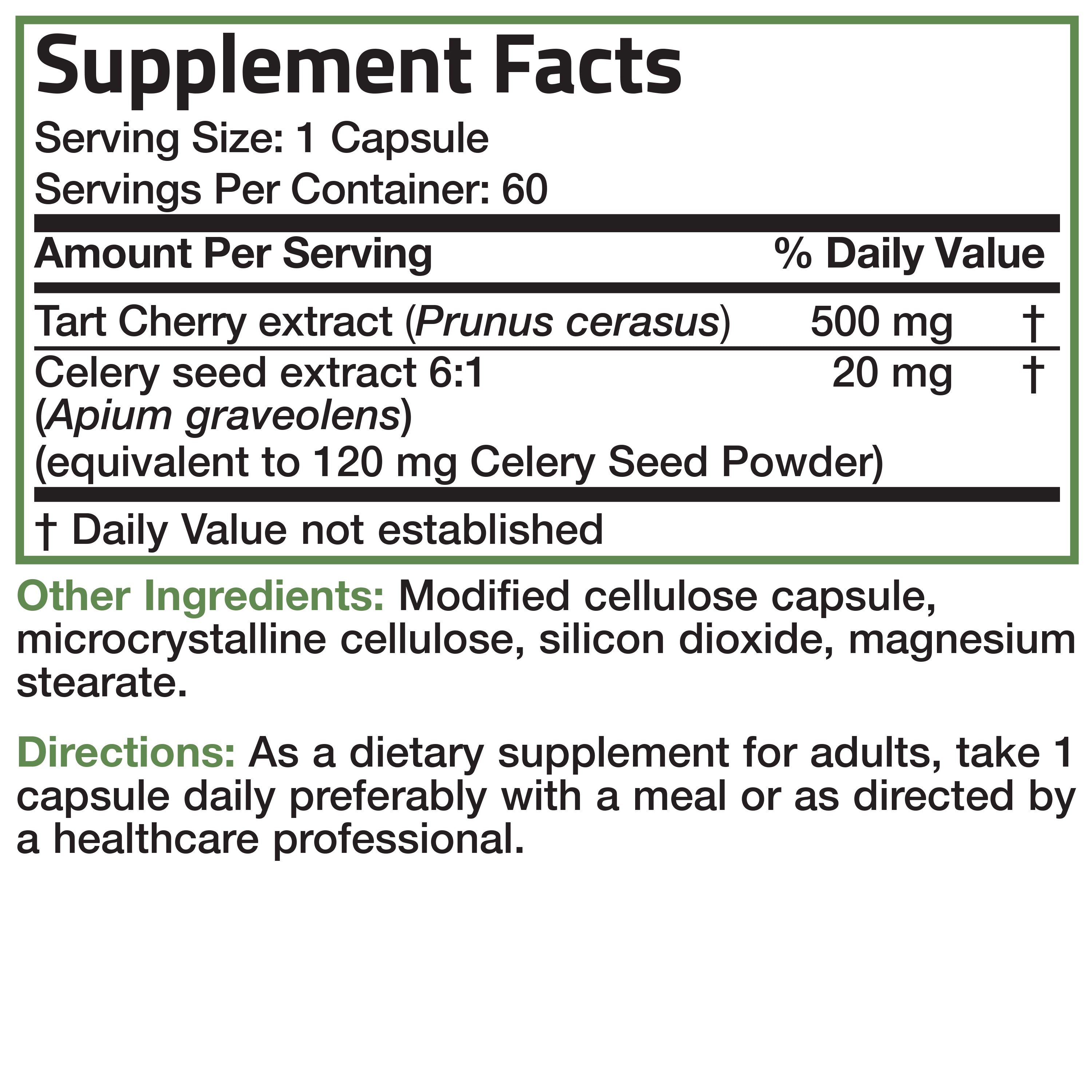 Tart Cherry Extract Plus Celery Seed view 13 of 6