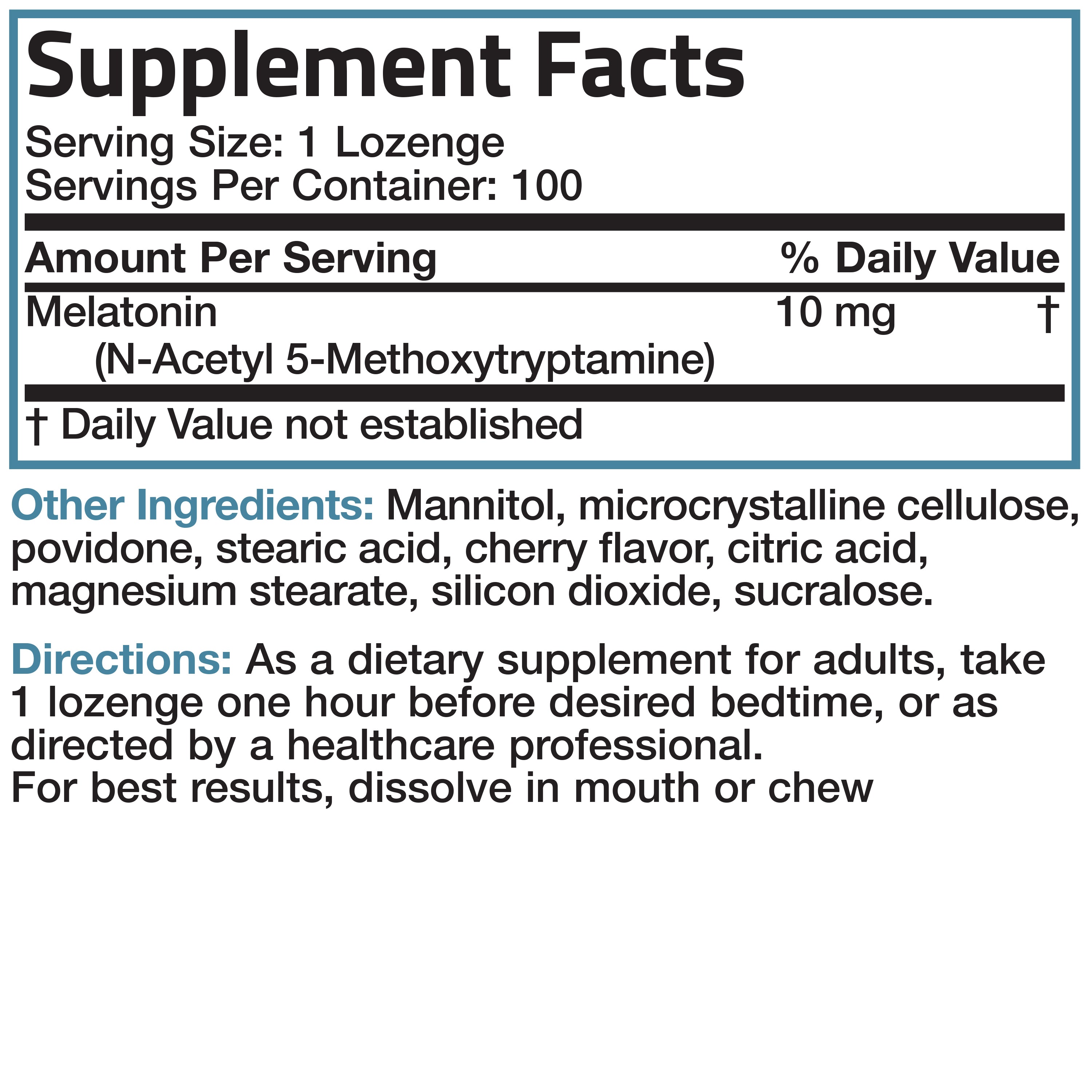 Melatonin Fast Dissolve - Cherry - 10 mg view 18 of 6