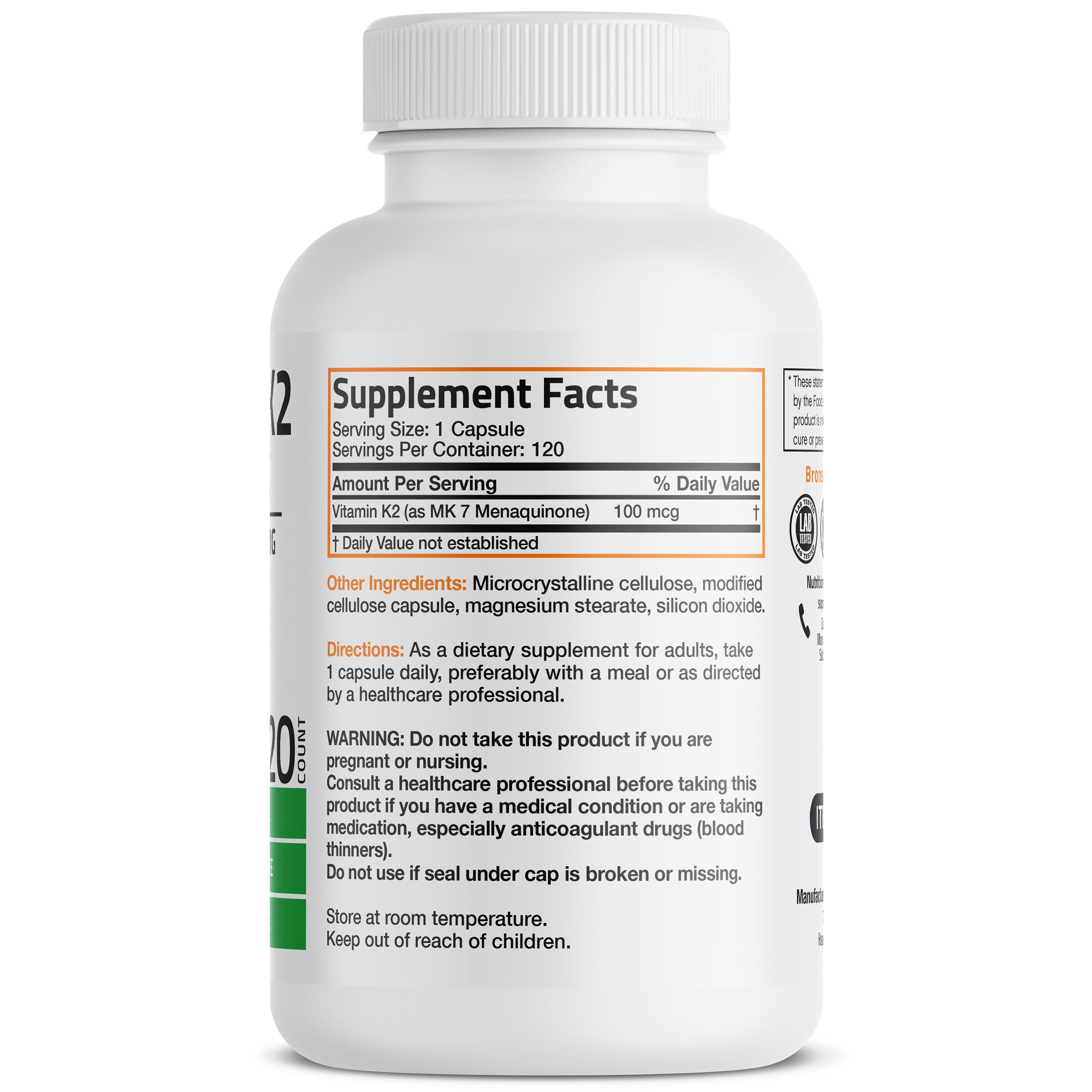 Vitamin K2 MK-7 - 100 mcg view 10 of 6