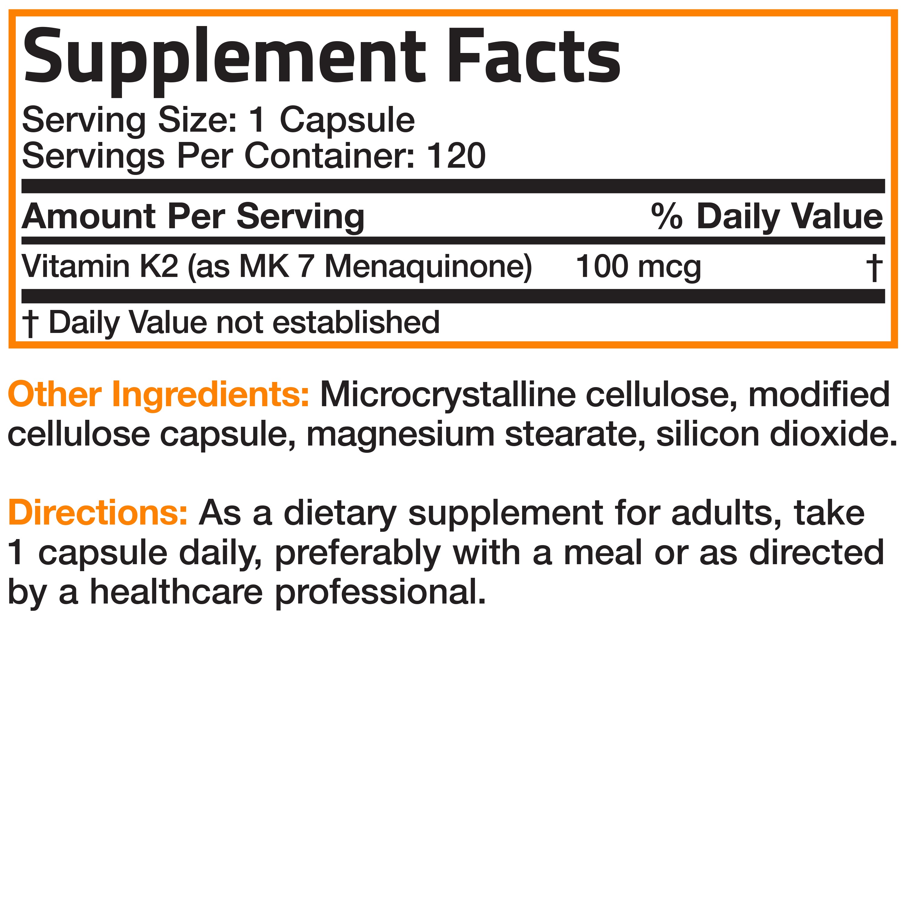 Vitamin K2 MK-7 - 100 mcg view 12 of 6