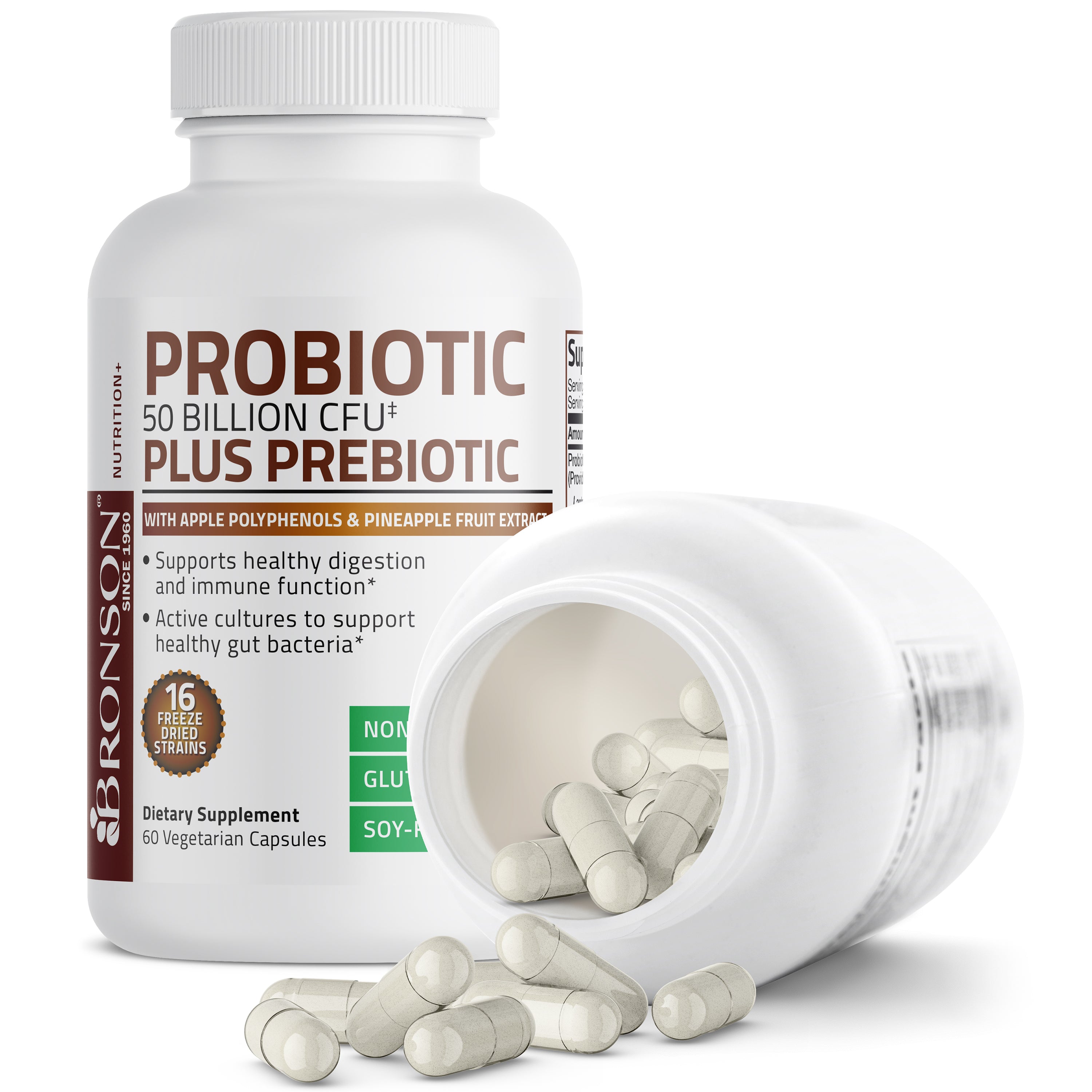 Probiotic Plus Prebiotic - 50 Billion CFU - 60 Vegetarian Capsules view 6 of 7