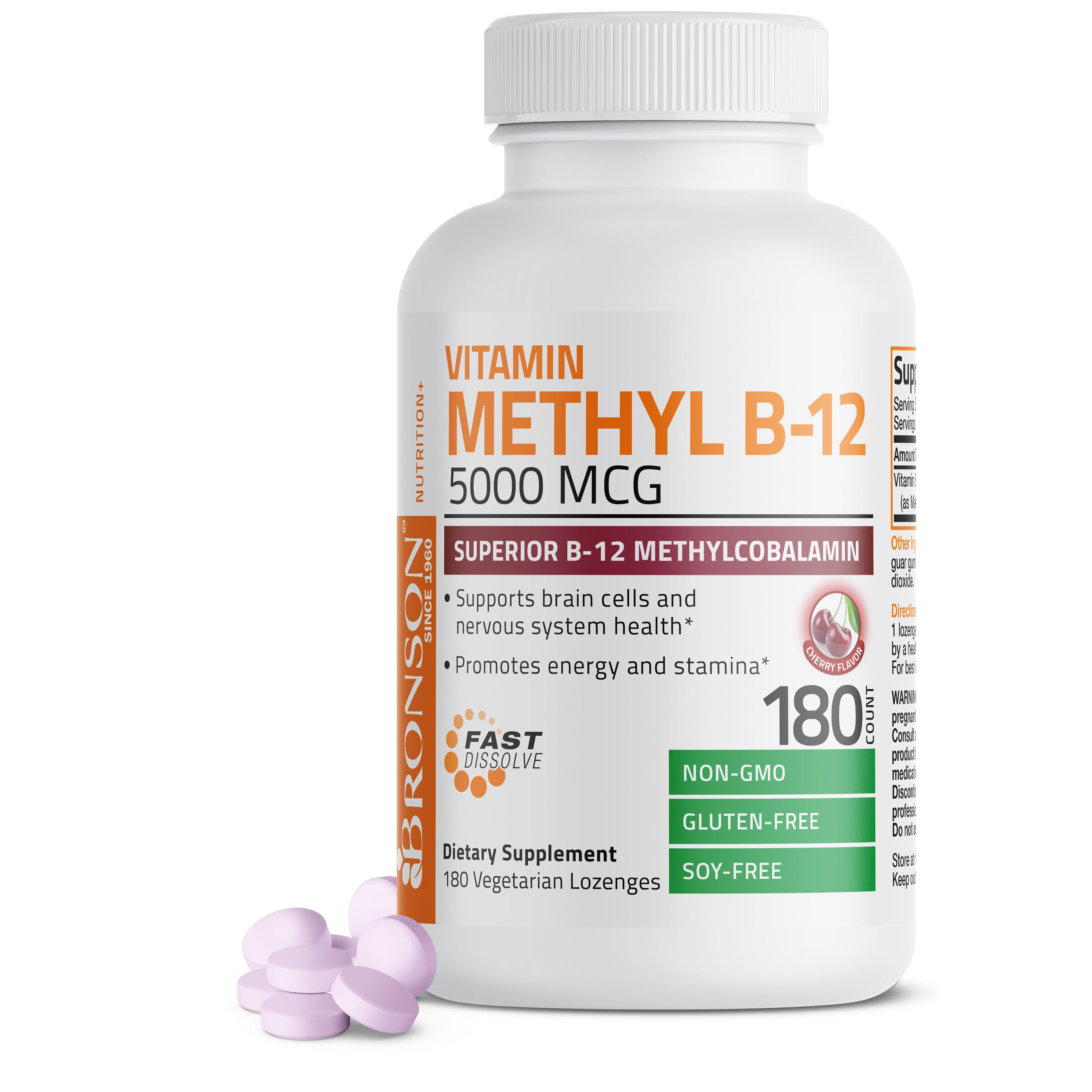 Methyl B12 Fast Dissolve Sublingual - Cherry - 5,000 mcg