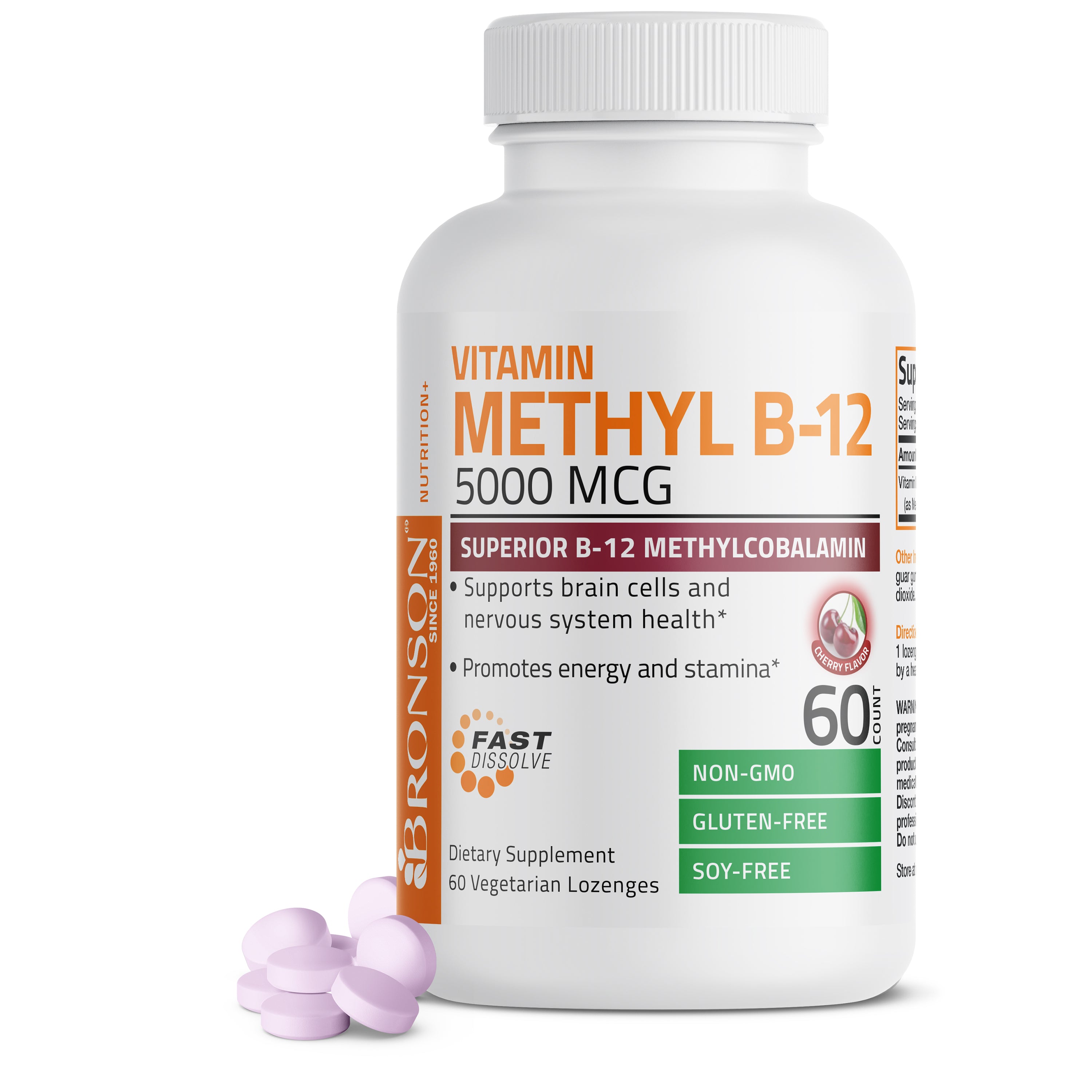 Methyl B12 Fast Dissolve Sublingual - Cherry - 5,000 mcg view 7 of 6