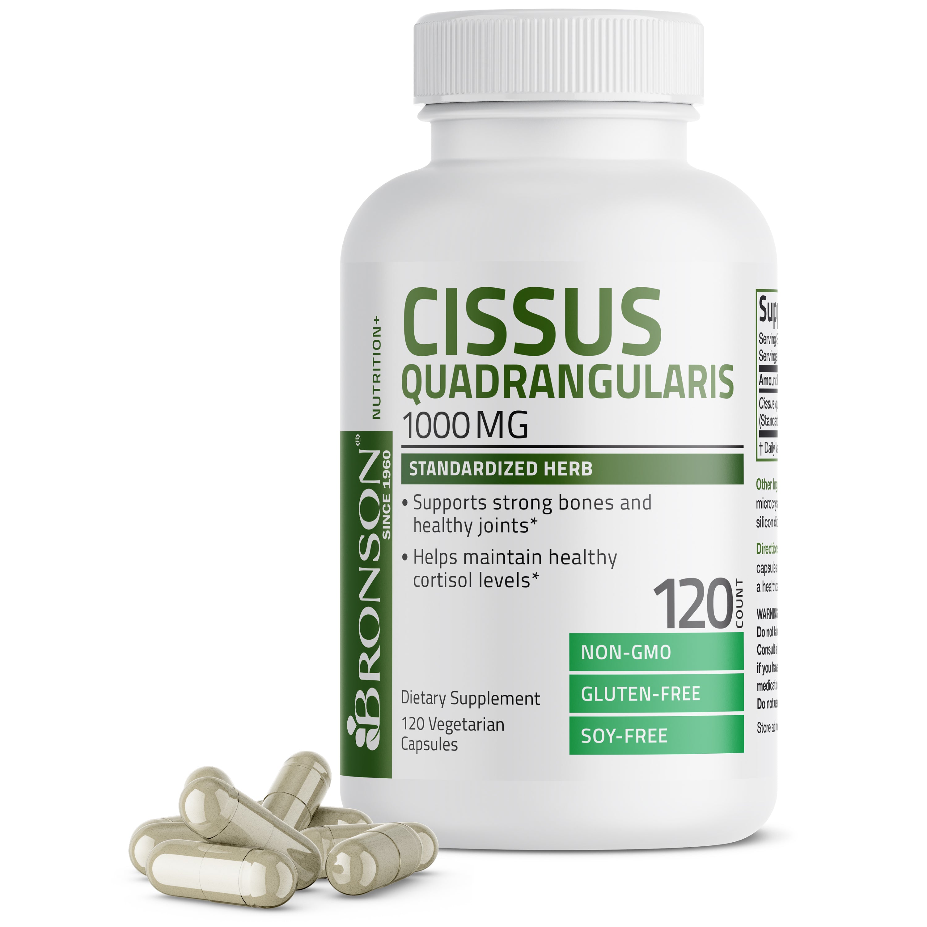 Cissus Quadrangularis Extract - 1,000 mg - 120 Vegetarian Capsules