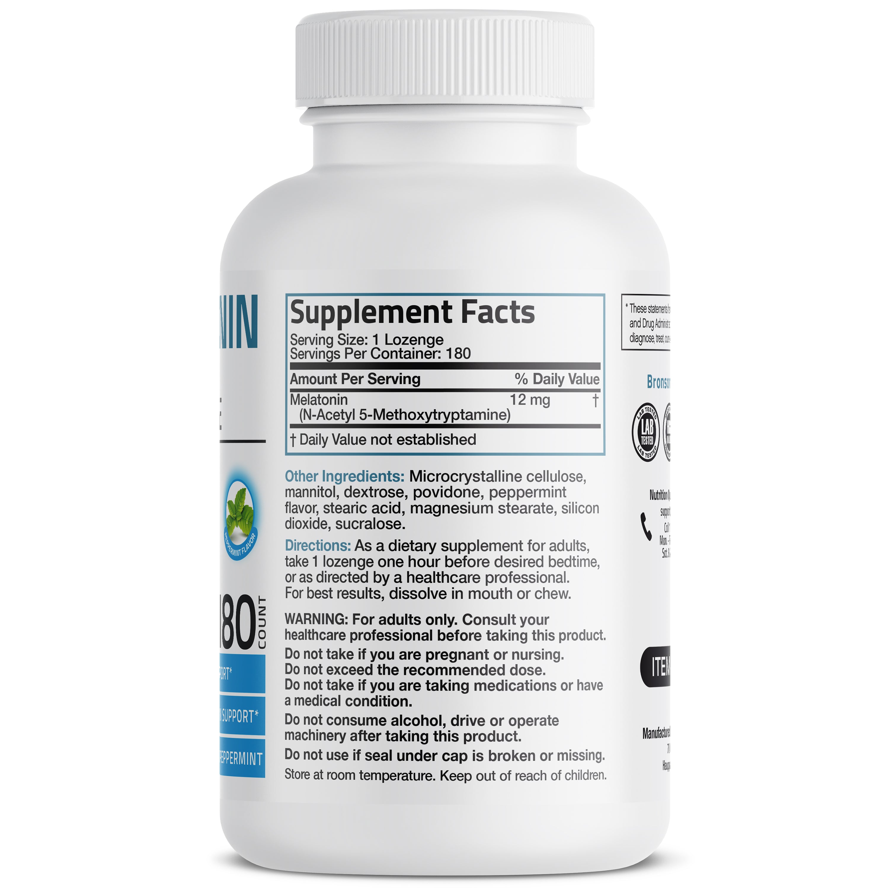 Melatonin Fast Dissolve - Peppermint - 12 mg view 2 of 6