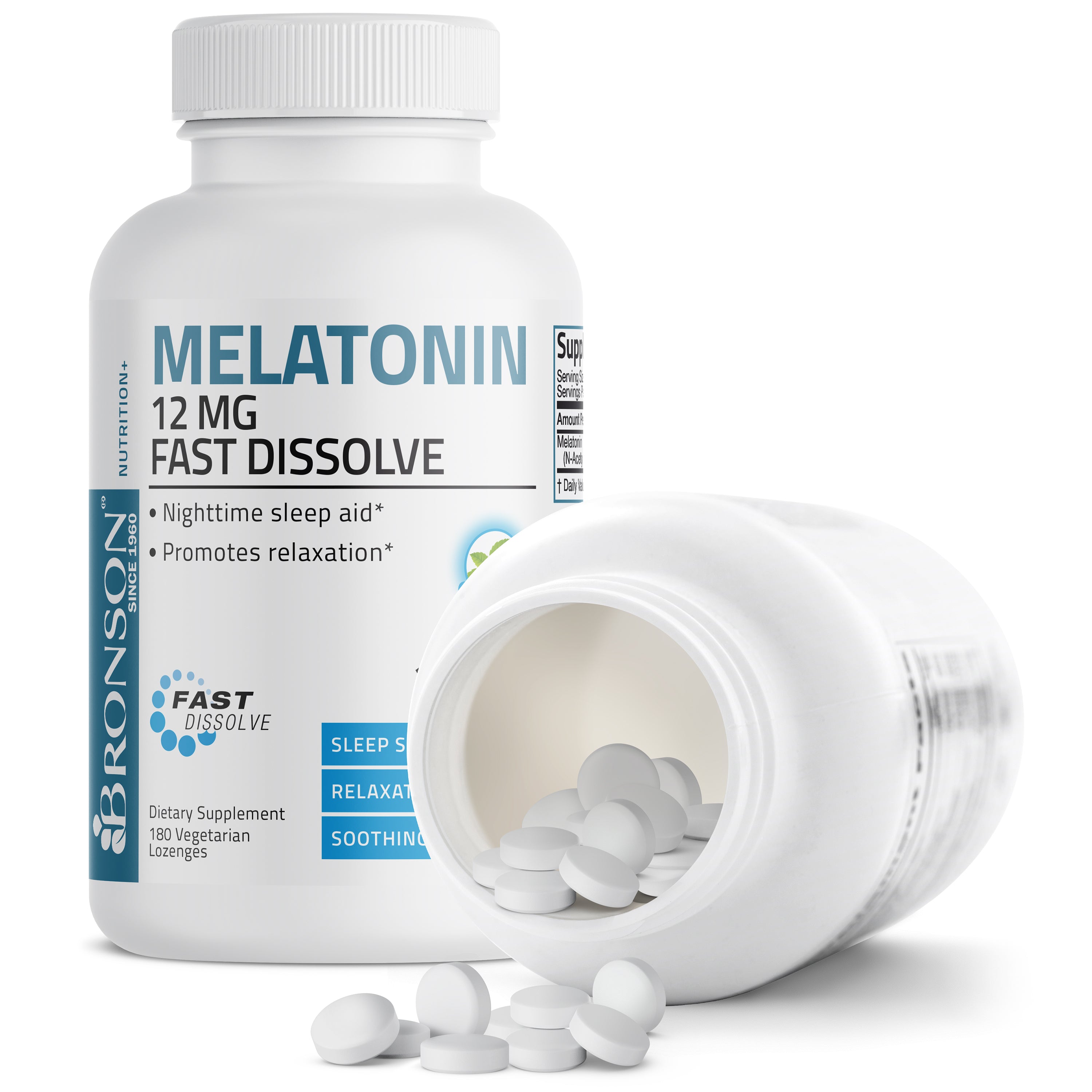 Melatonin Fast Dissolve - Peppermint - 12 mg view 4 of 6