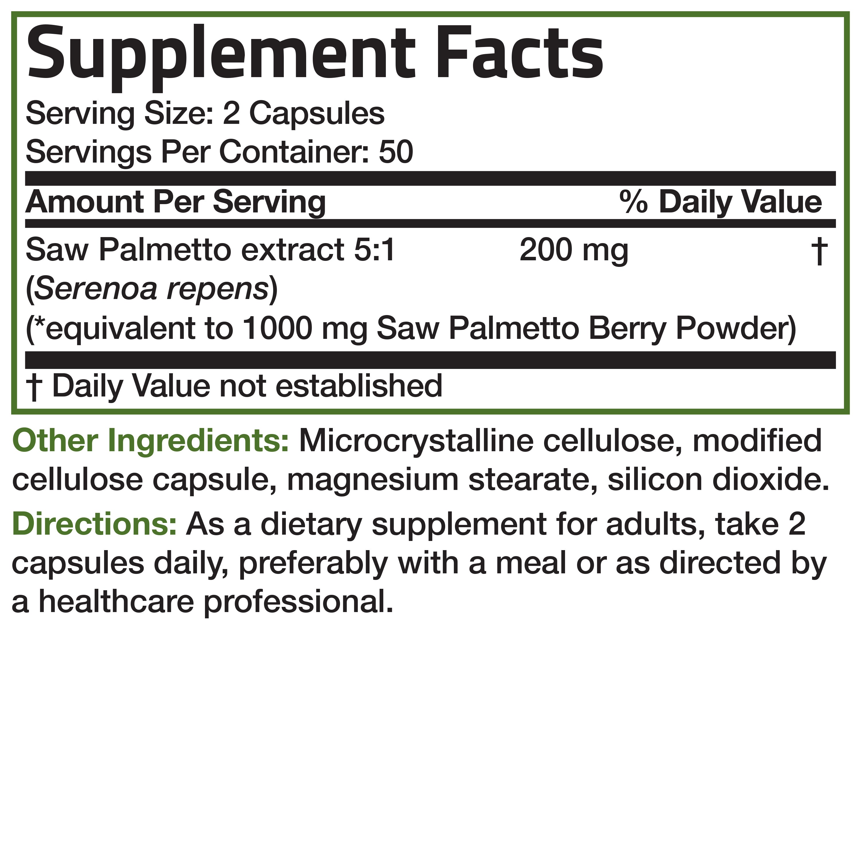 Saw Palmetto Extra Strength - 1,000 mg view 12 of 6