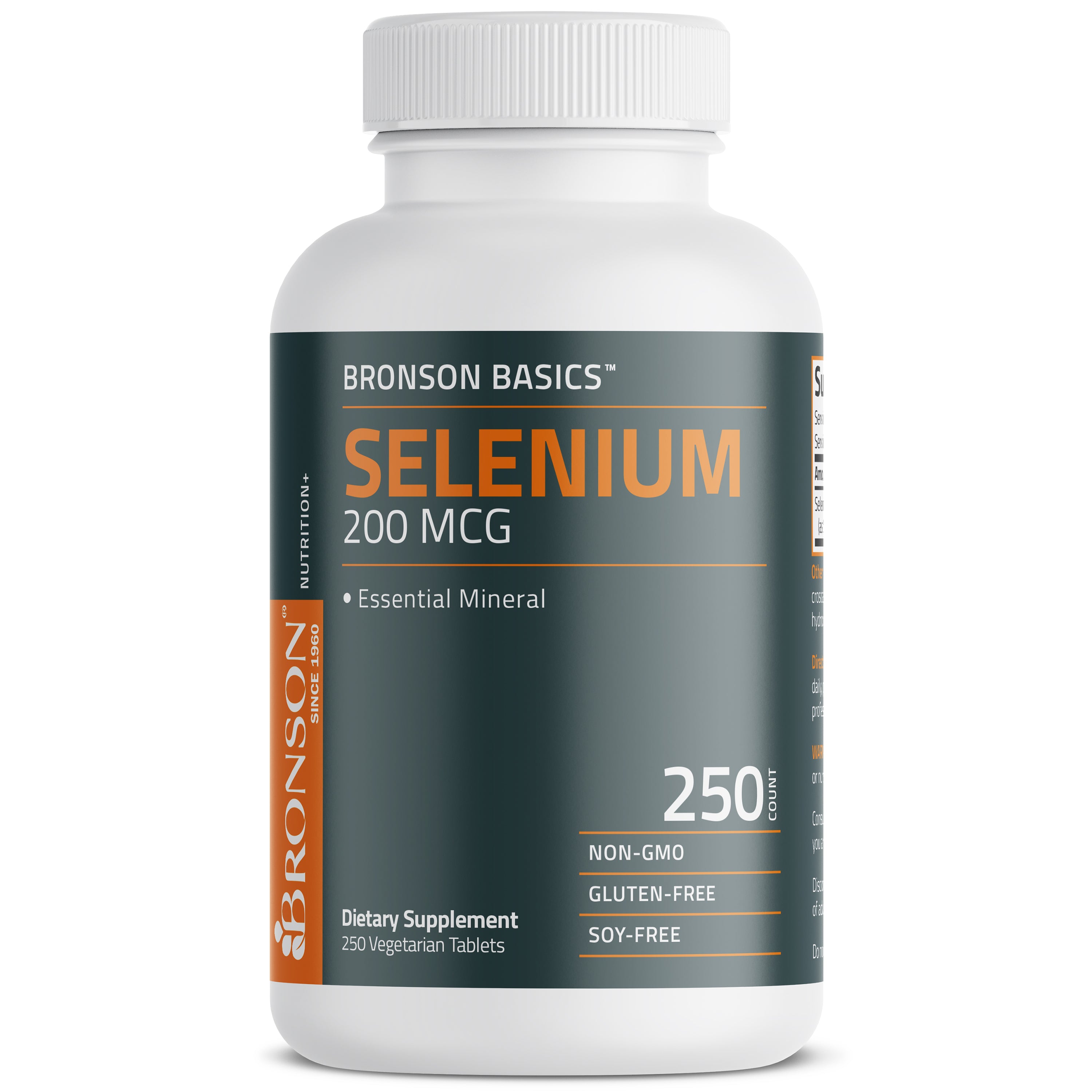 Selenium 200 mcg, 250 Vegetarian Tablets view 3 of 6