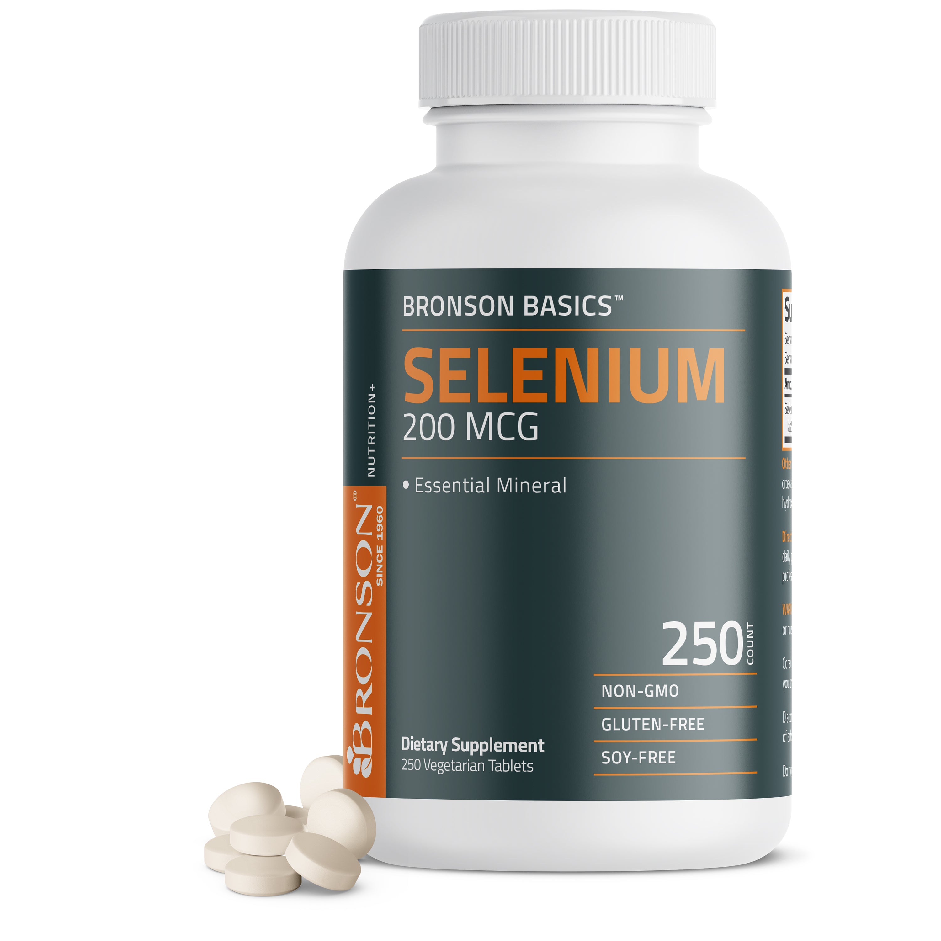 Selenium 200 mcg, 250 Vegetarian Tablets view 1 of 6