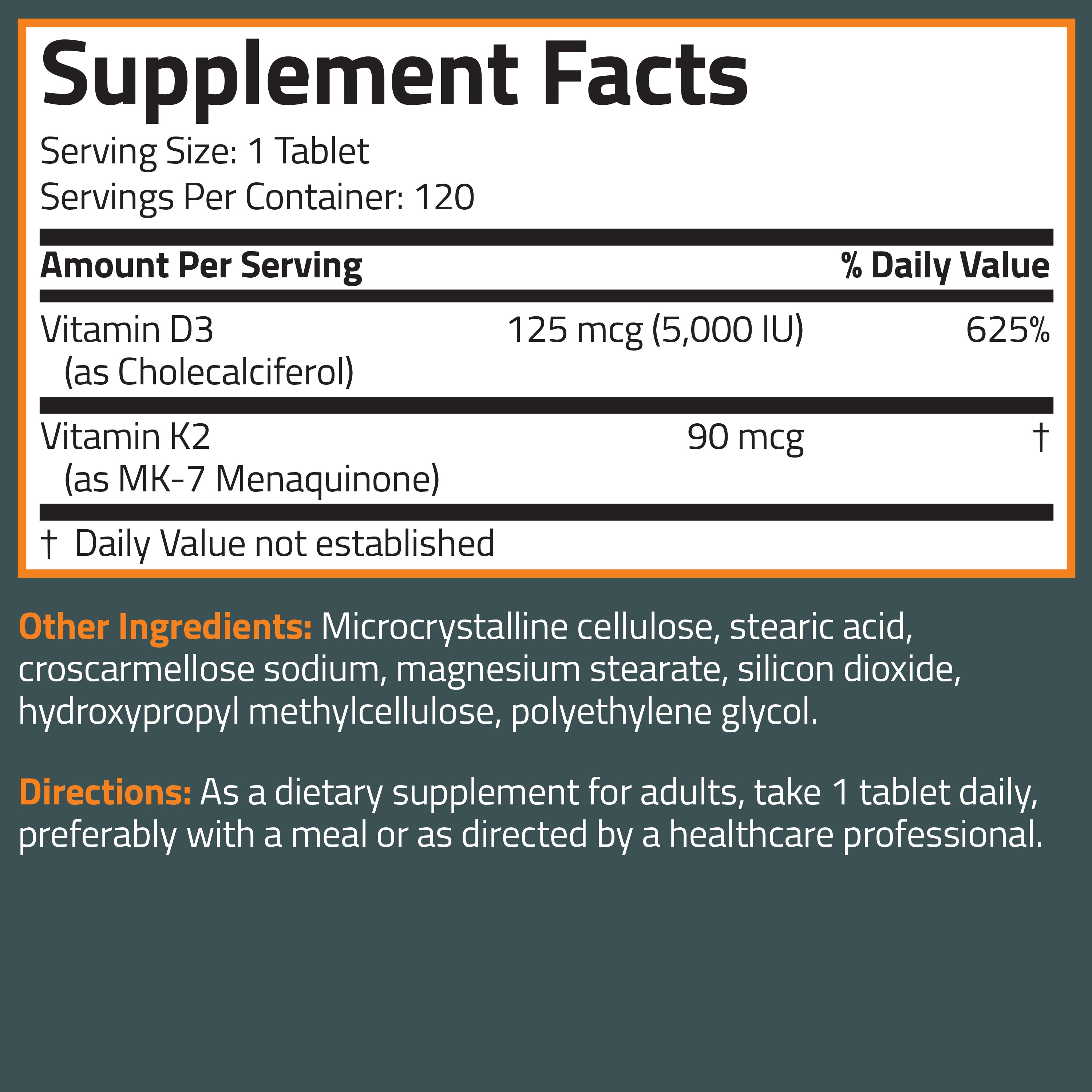 Vitamin K2 Plus D3 (MK7) view 6 of 6