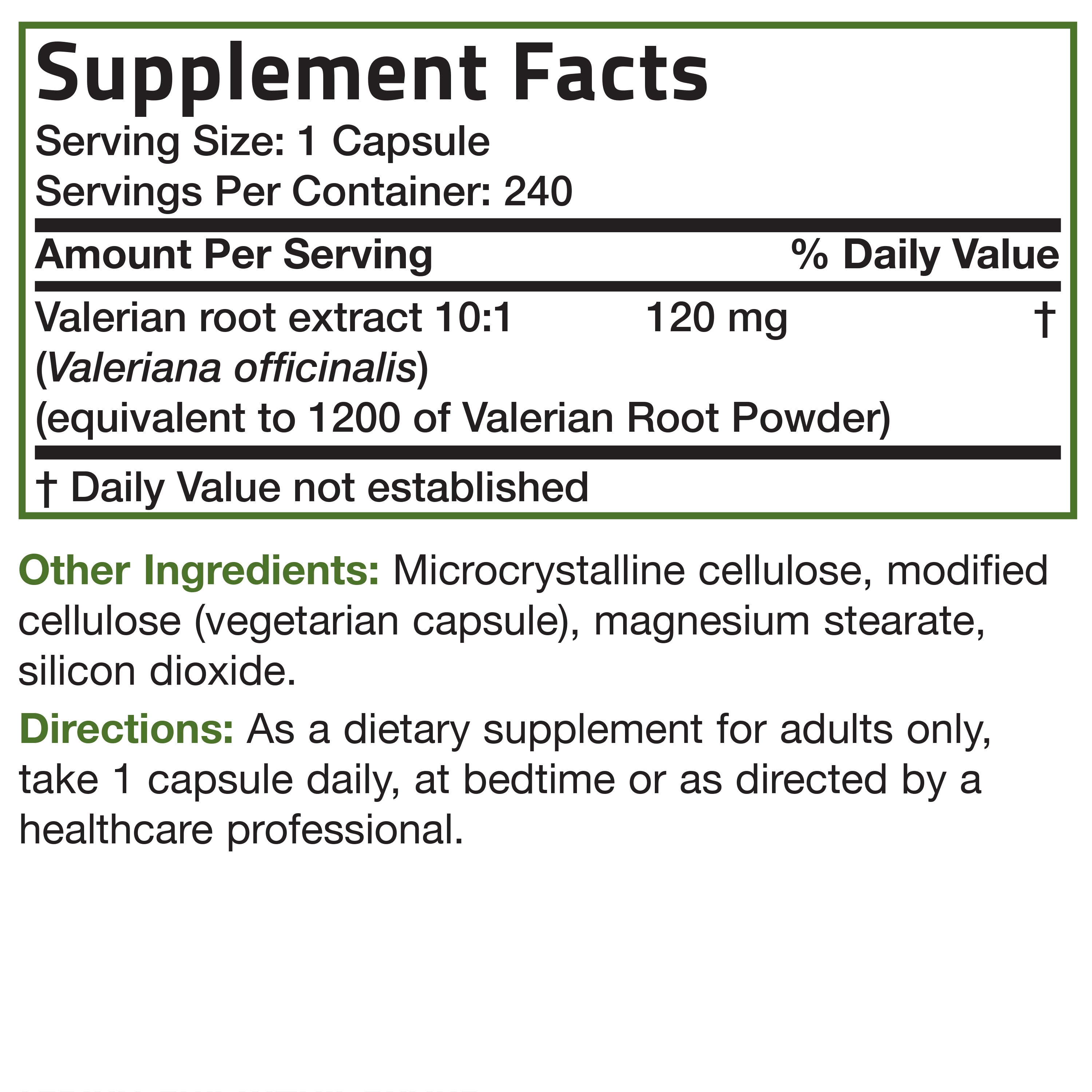 Valerian Root 1200 mg view 12 of 6