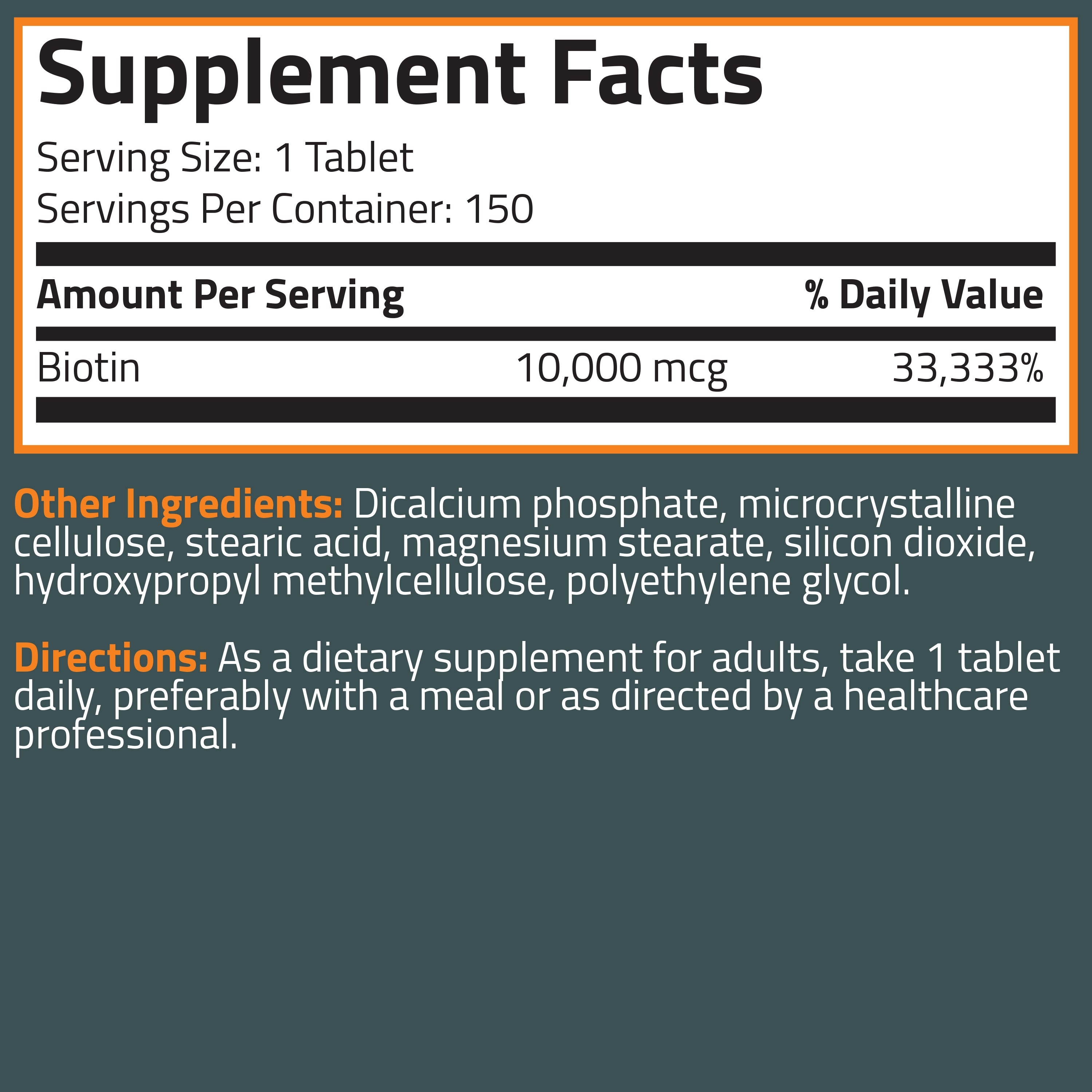 Biotin 10,000 mcg view 6 of 6