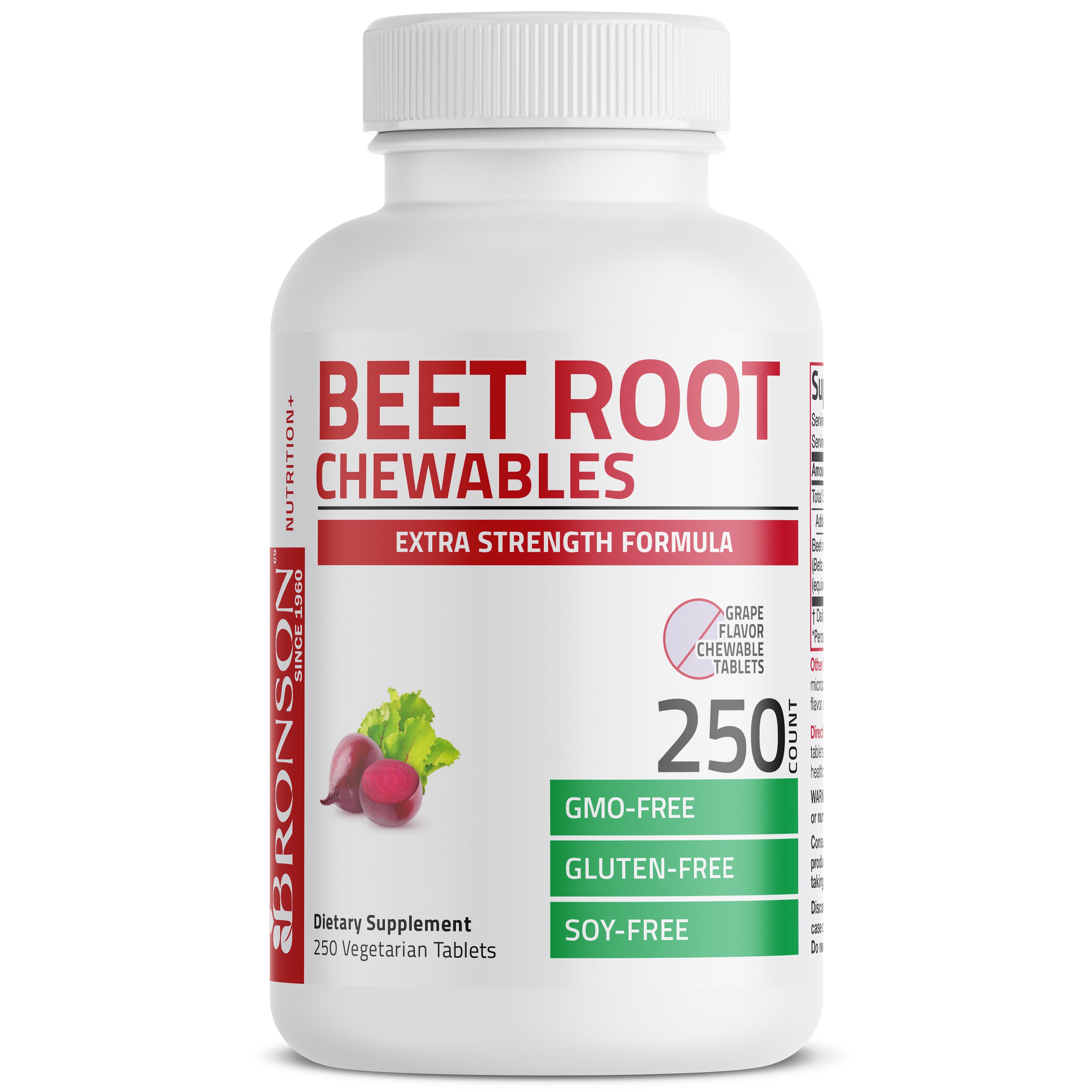 Beet Root Chewables 2000 MG, 250 Grape Flavored Tablets view 3 of 6