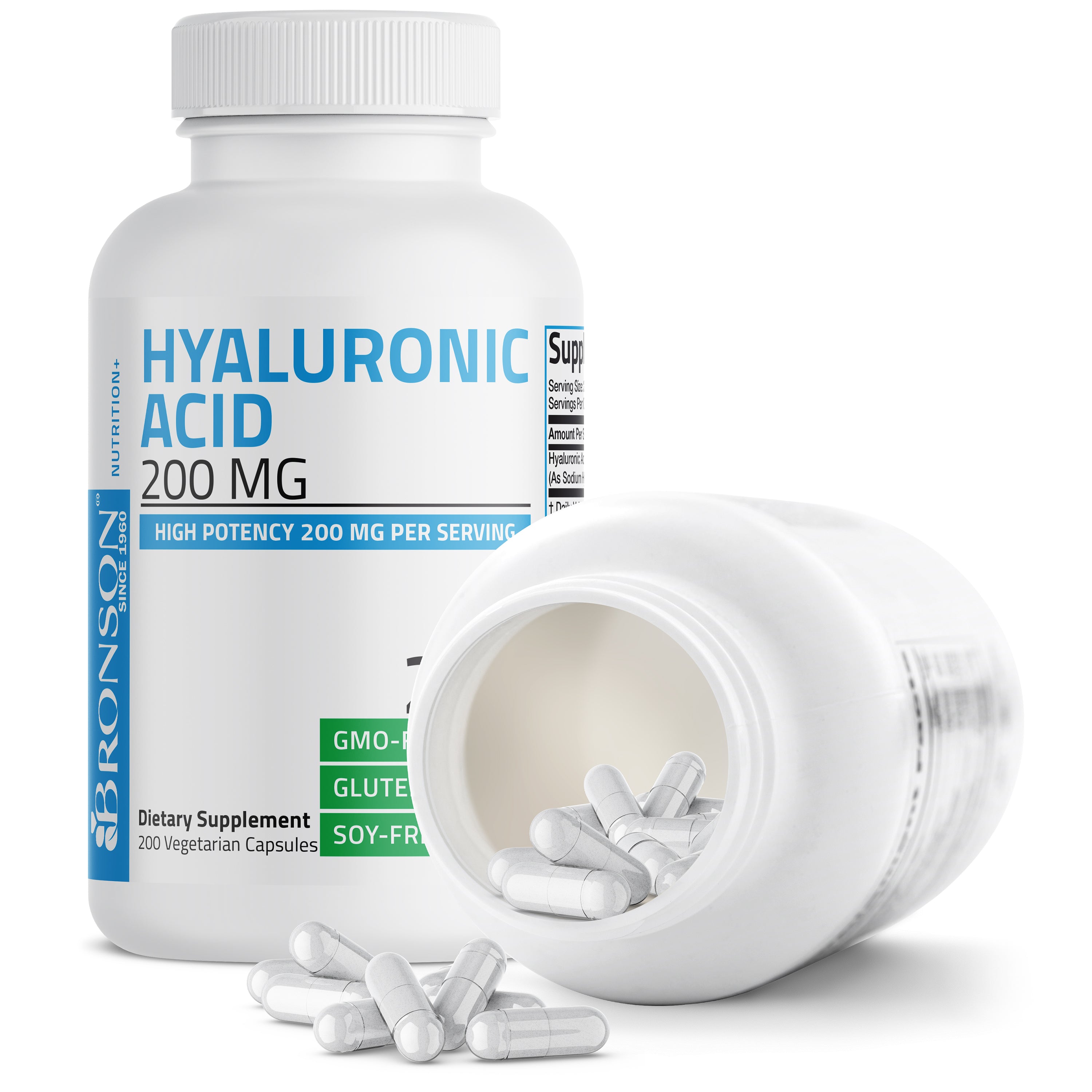 Hyaluronic Acid 200 MG, 200 Vegetarian Capsules view 4 of 6