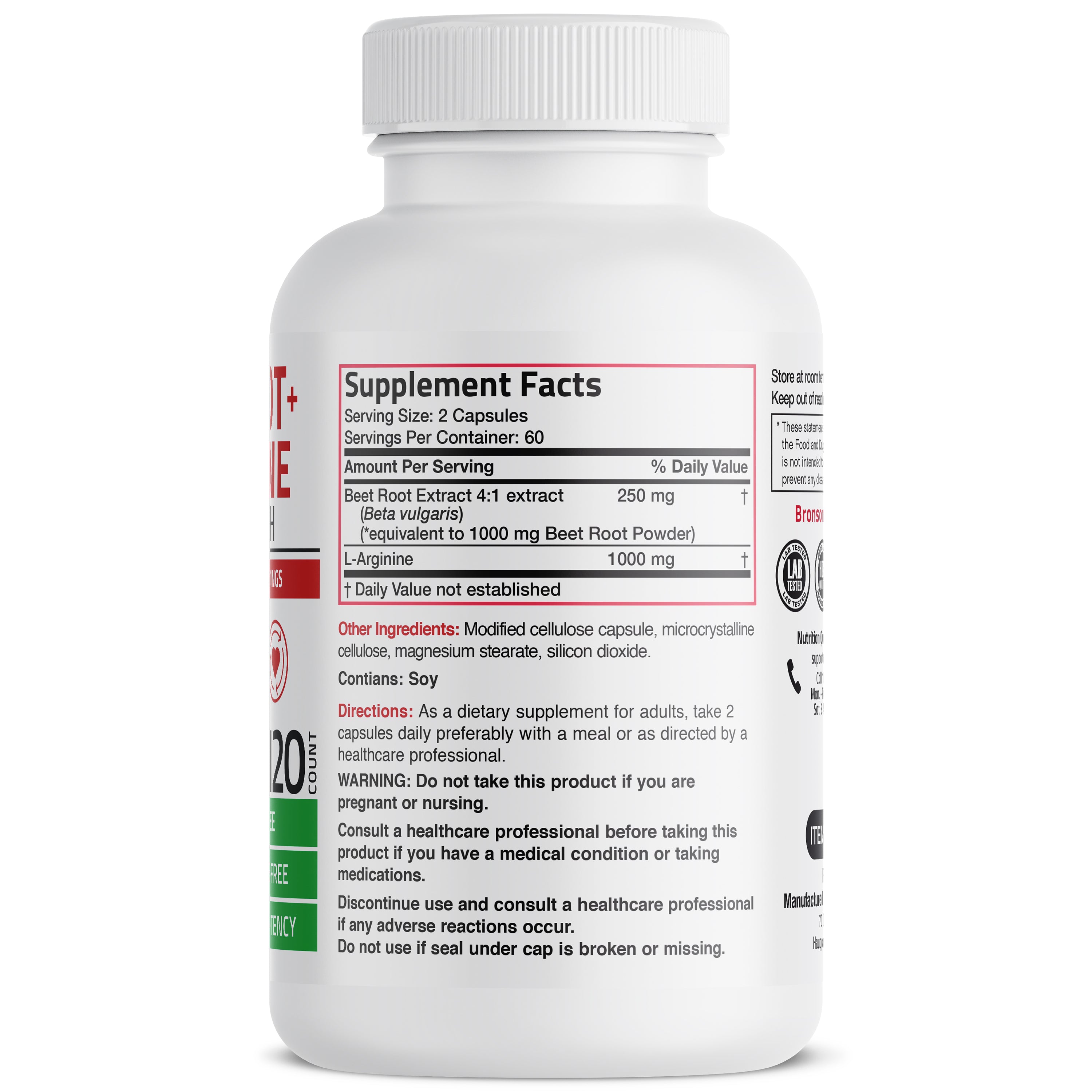 Beet Root + L-Arginine 2000 MG view 2 of 6