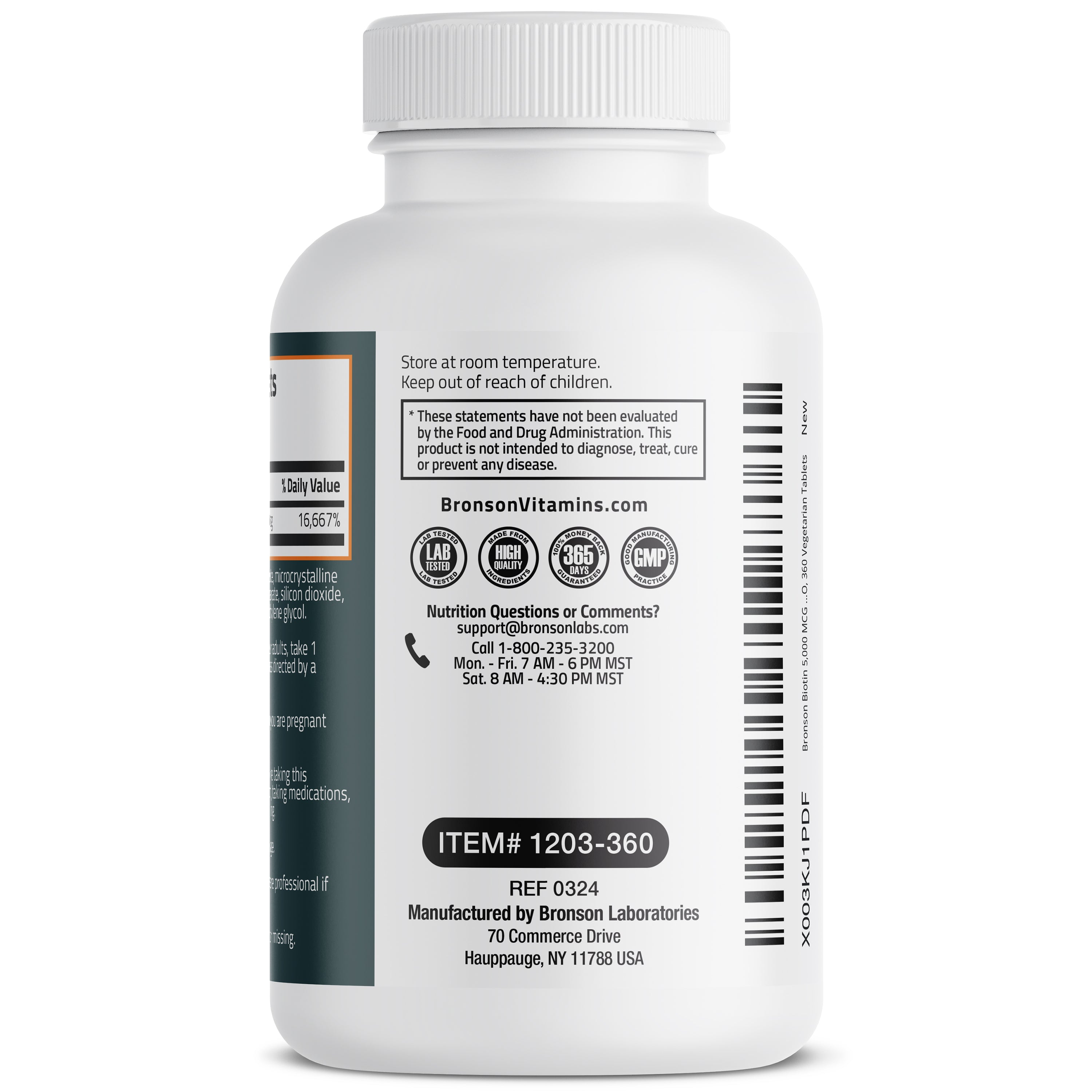 Biotin 5,000 MCG, 360 Tablets view 5 of 6