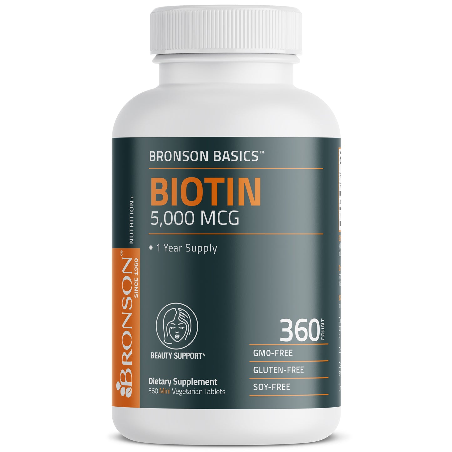 Biotin 5,000 MCG, 360 Tablets