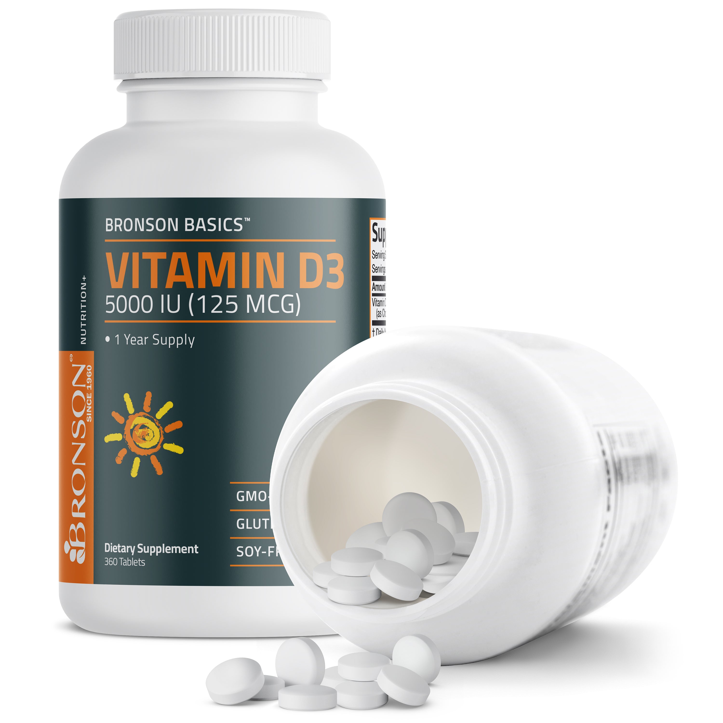 Vitamin D3 5,000 IU (125 MCG), 360 Tablets view 4 of 6