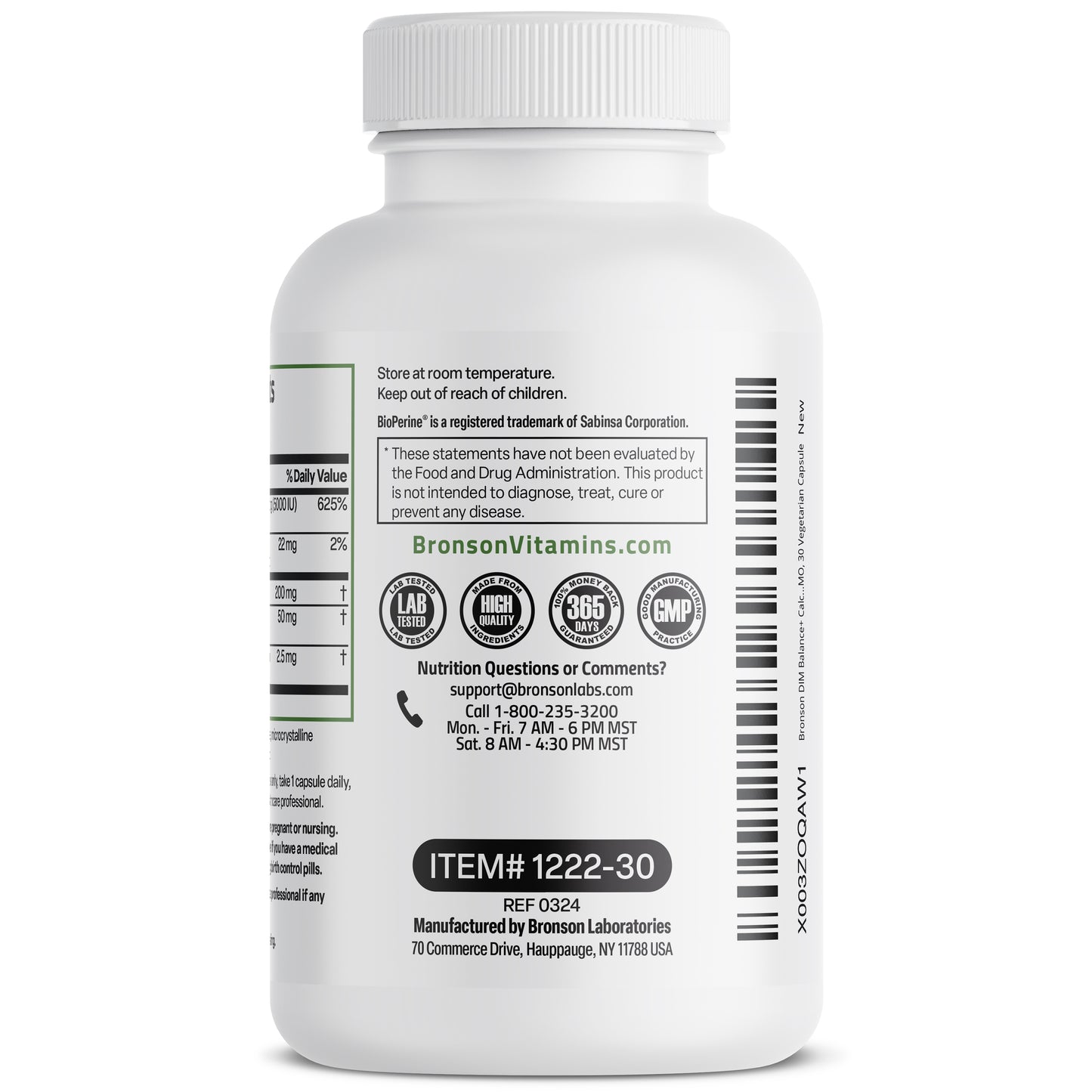 DIM Balance+ Calcium D-Glucarate, Broccoli Sprouts and Vitamin D3 200 MG