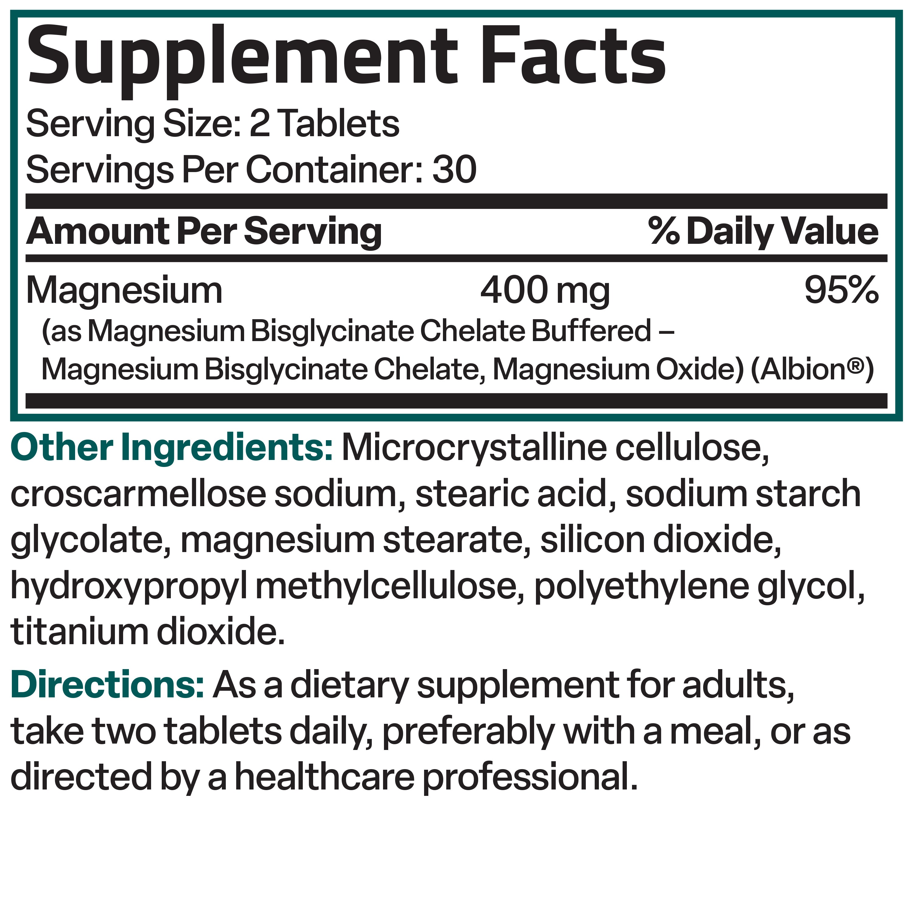 Magnesium Glycinate Extra Strength view 4 of 4