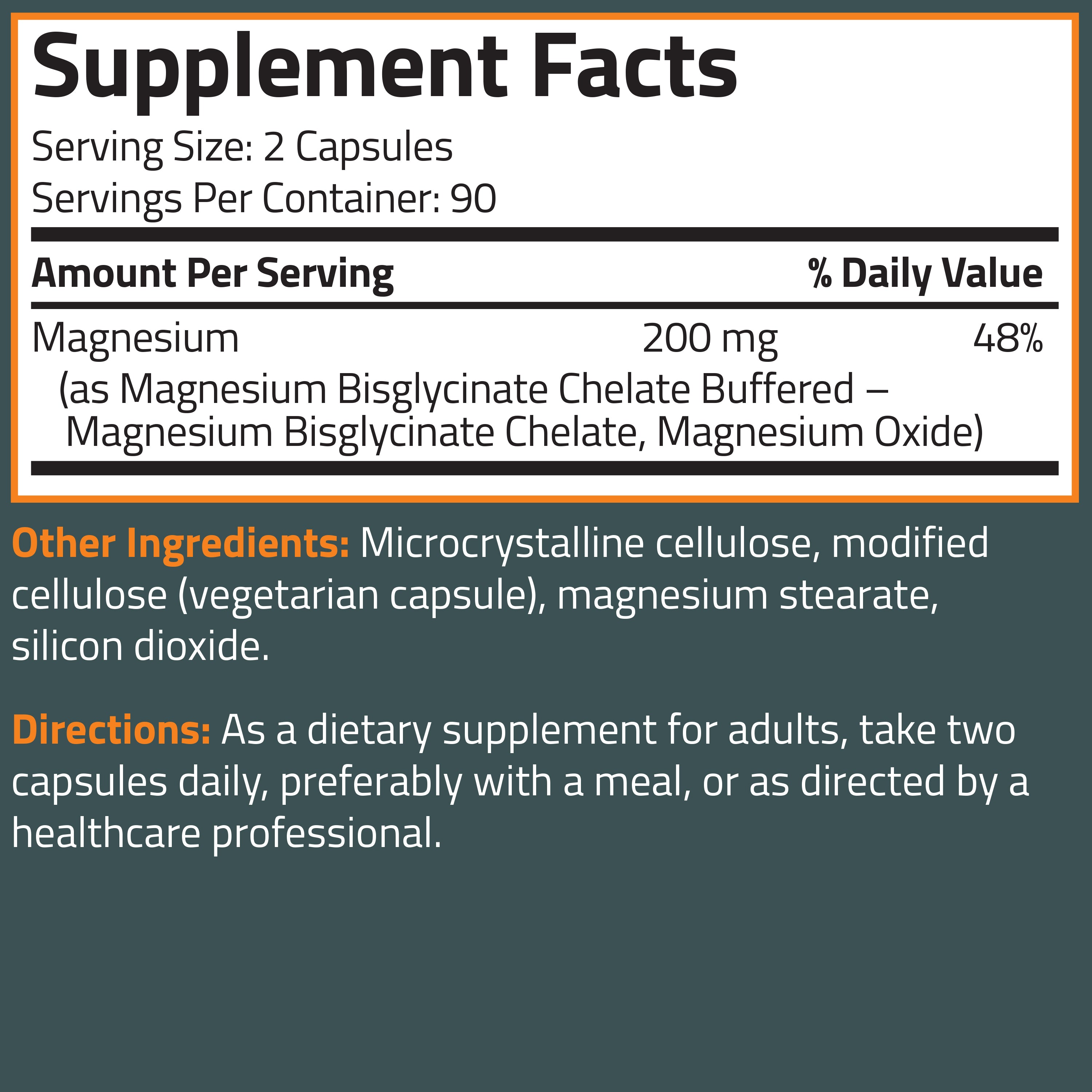 Magnesium Glycinate 200 MG view 8 of 4