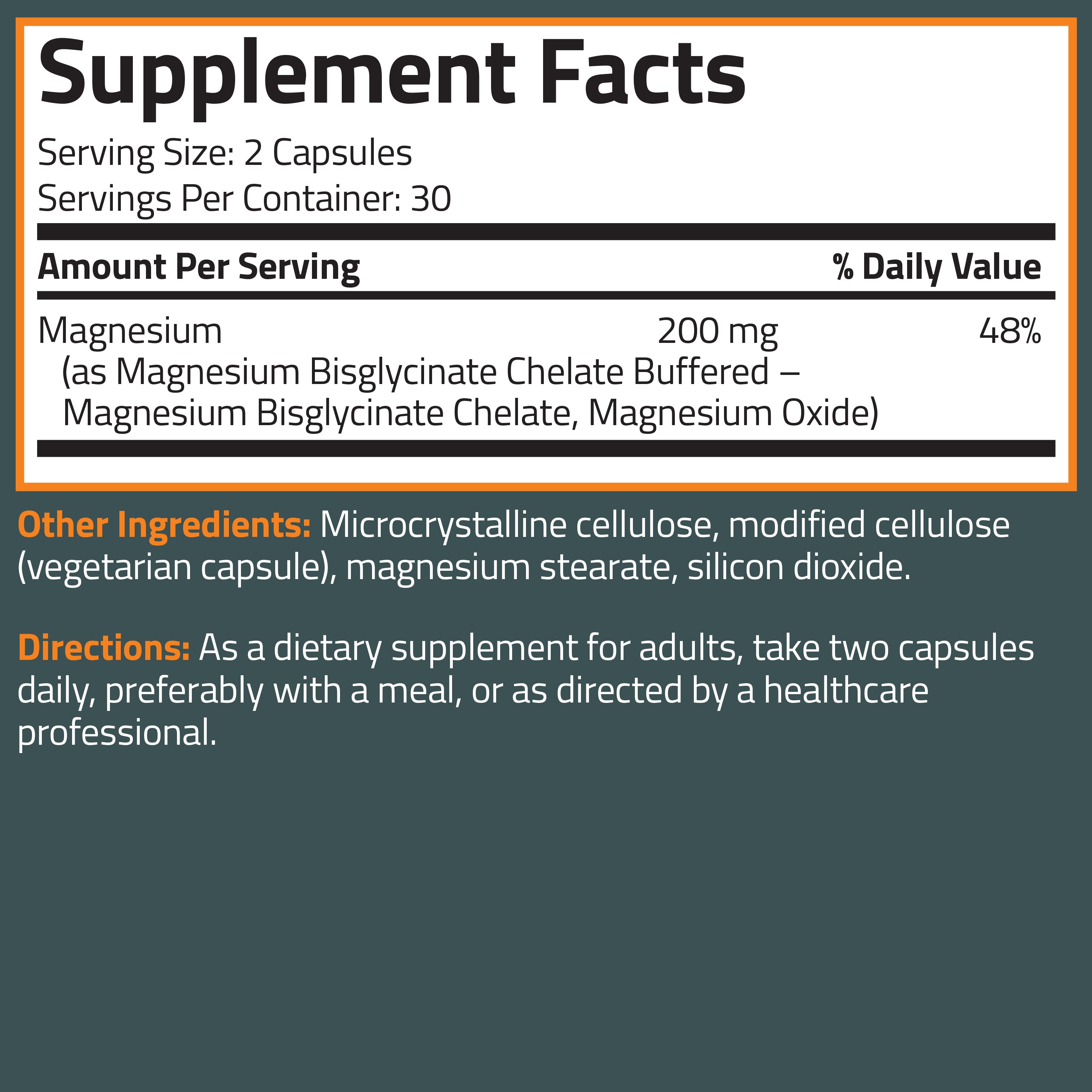 Magnesium Glycinate 200 MG view 4 of 4