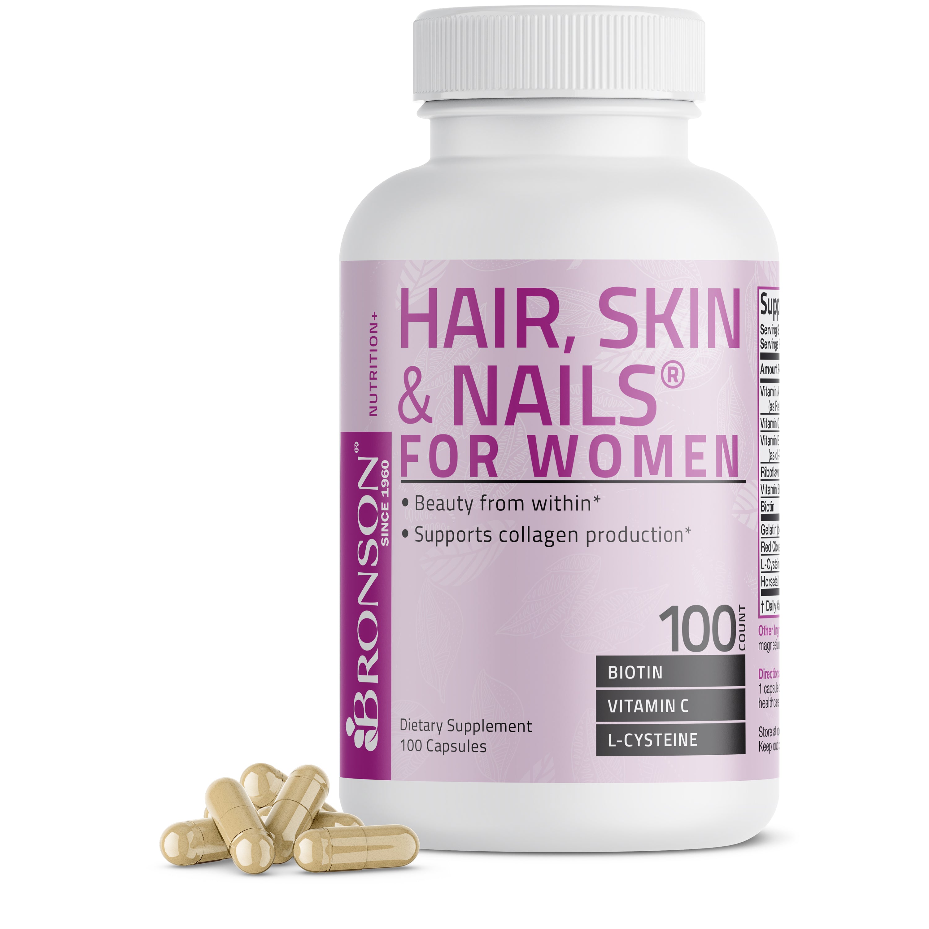 Hair, Skin & Nails for Women - 100 Capsules view 3 of 7