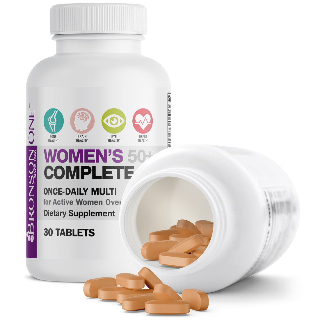 Bronson ONE Women’s 50+ Complete Multivitamin | Vitamins & Supplements ...