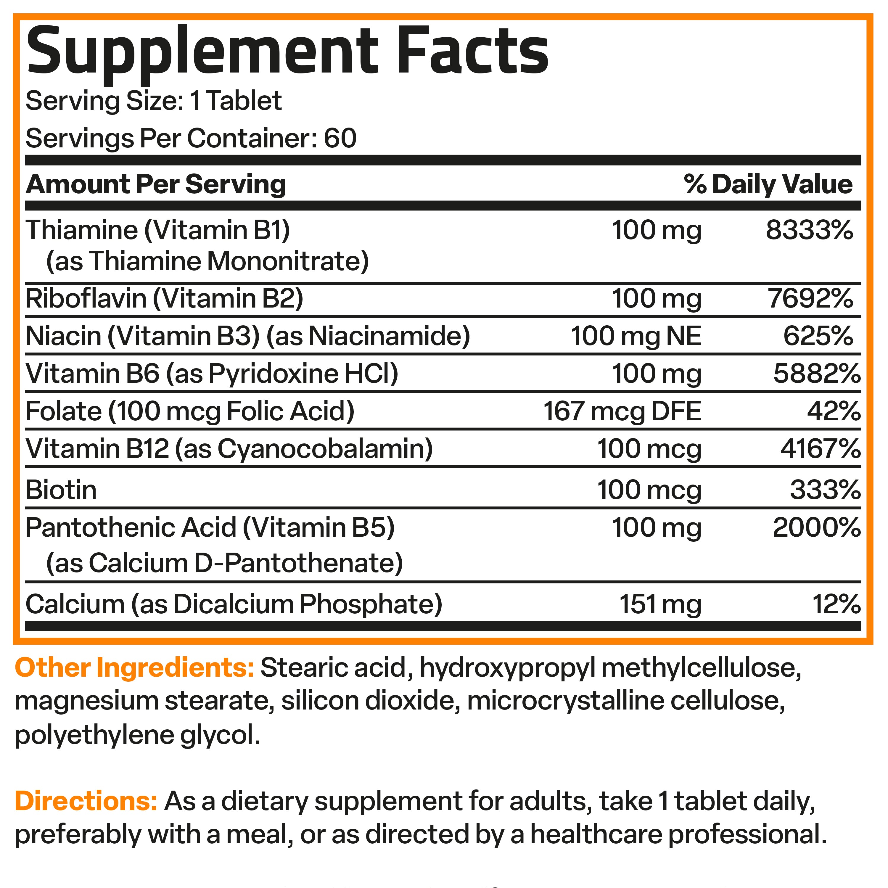 Super Vitamin B 100 Complex Sustained Release view 24 of 6