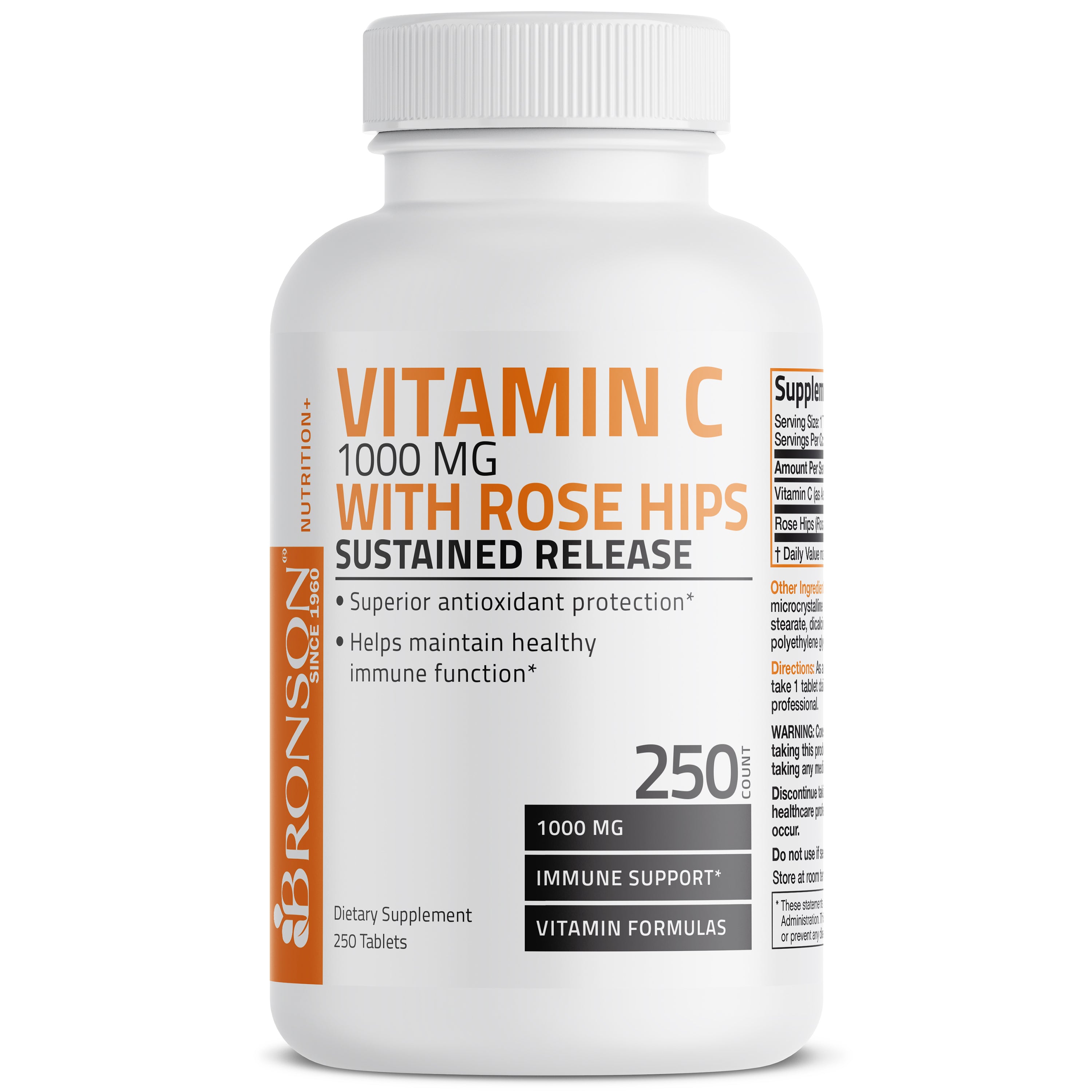 Vitamin C Ascorbic Acid Sustained Release with Rose Hips - 1,000 mg view 7 of 6