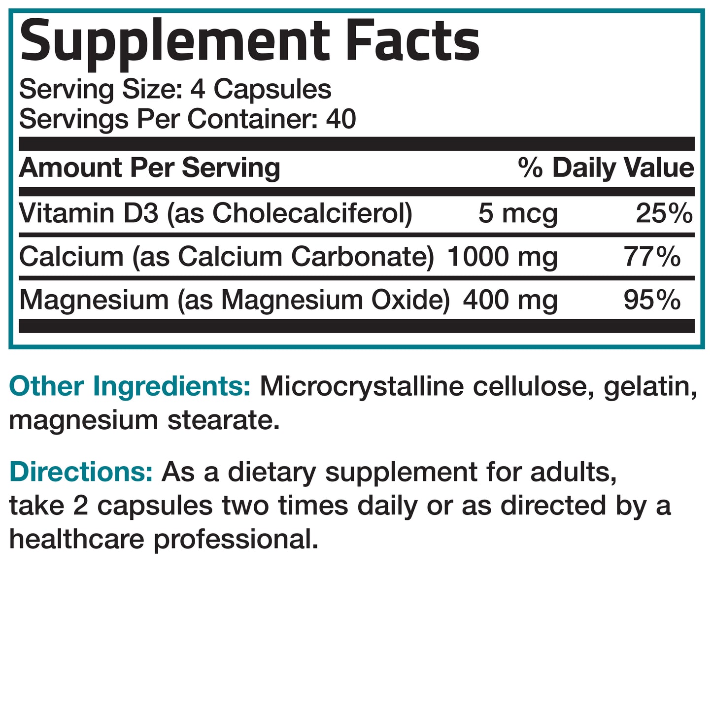 Calcium 1,000 Complex with Magnesium and Vitamin D - 160 Capsules