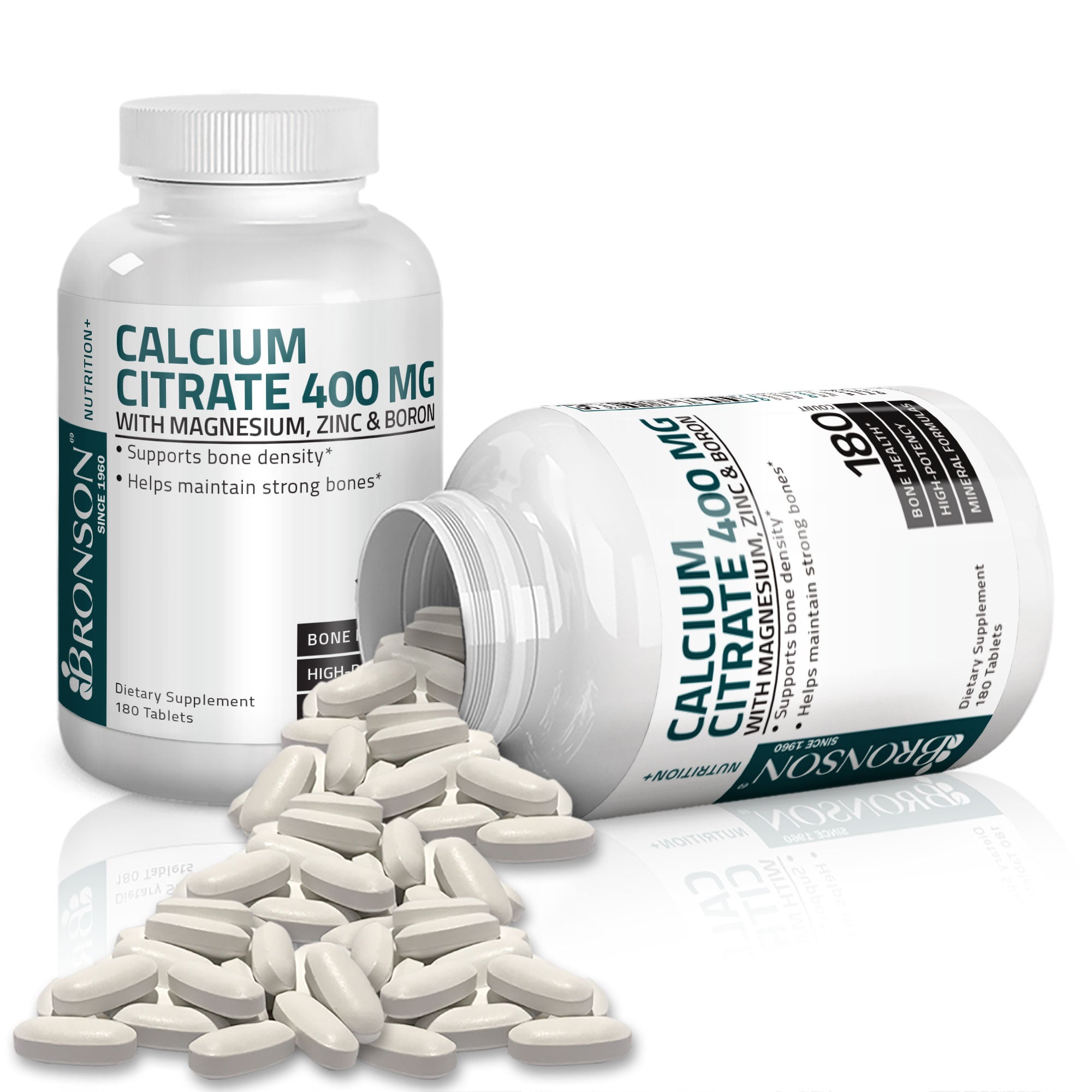 Calcium and Magnesium with Boron and Zinc - 180 Tablets view 4 of 6