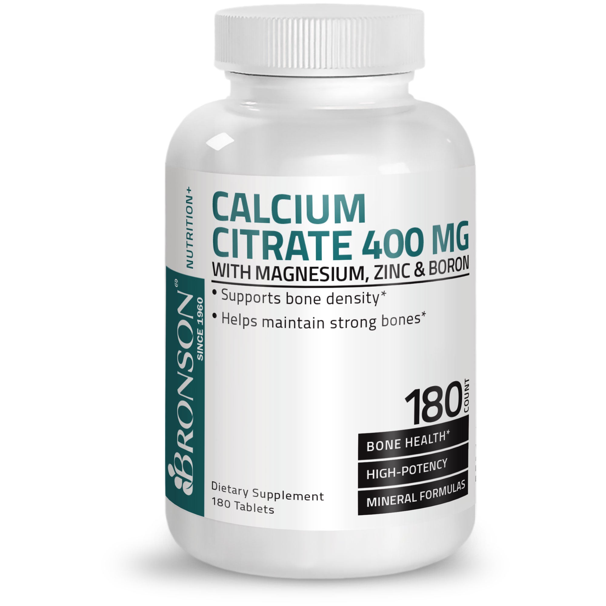 Calcium and Magnesium with Boron and Zinc - 180 Tablets view 3 of 6