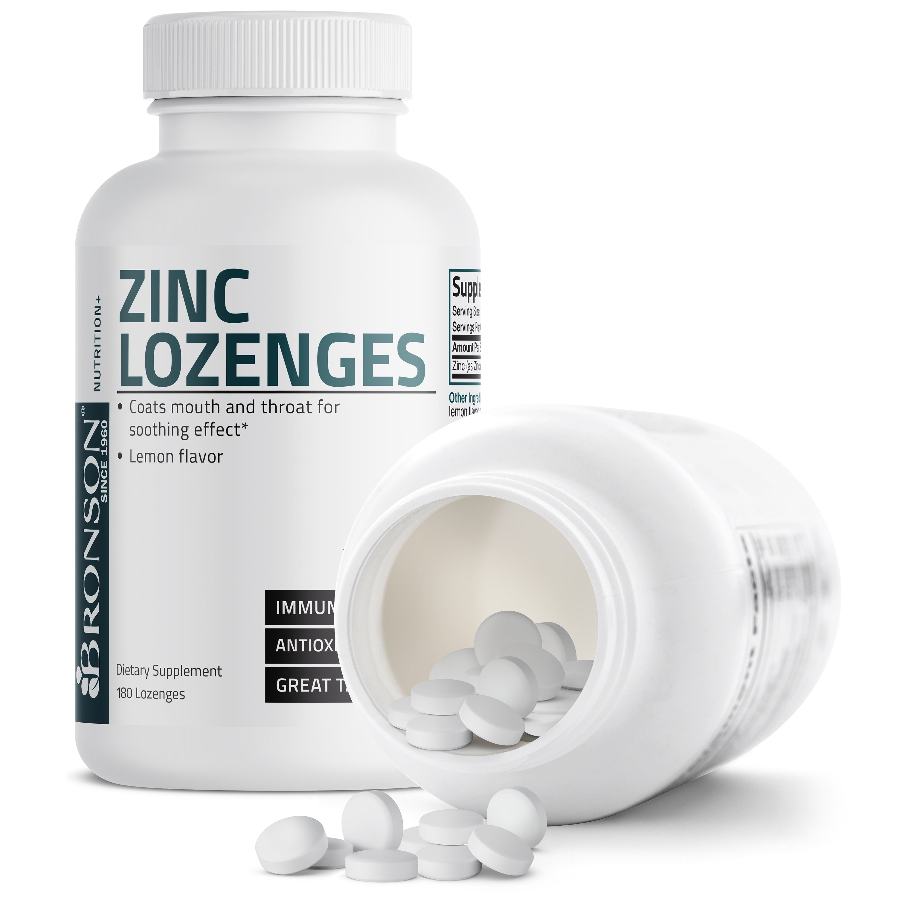 Zinc Lozenges - Lemon - 23 mg - 180 Lozenges view 5 of 6