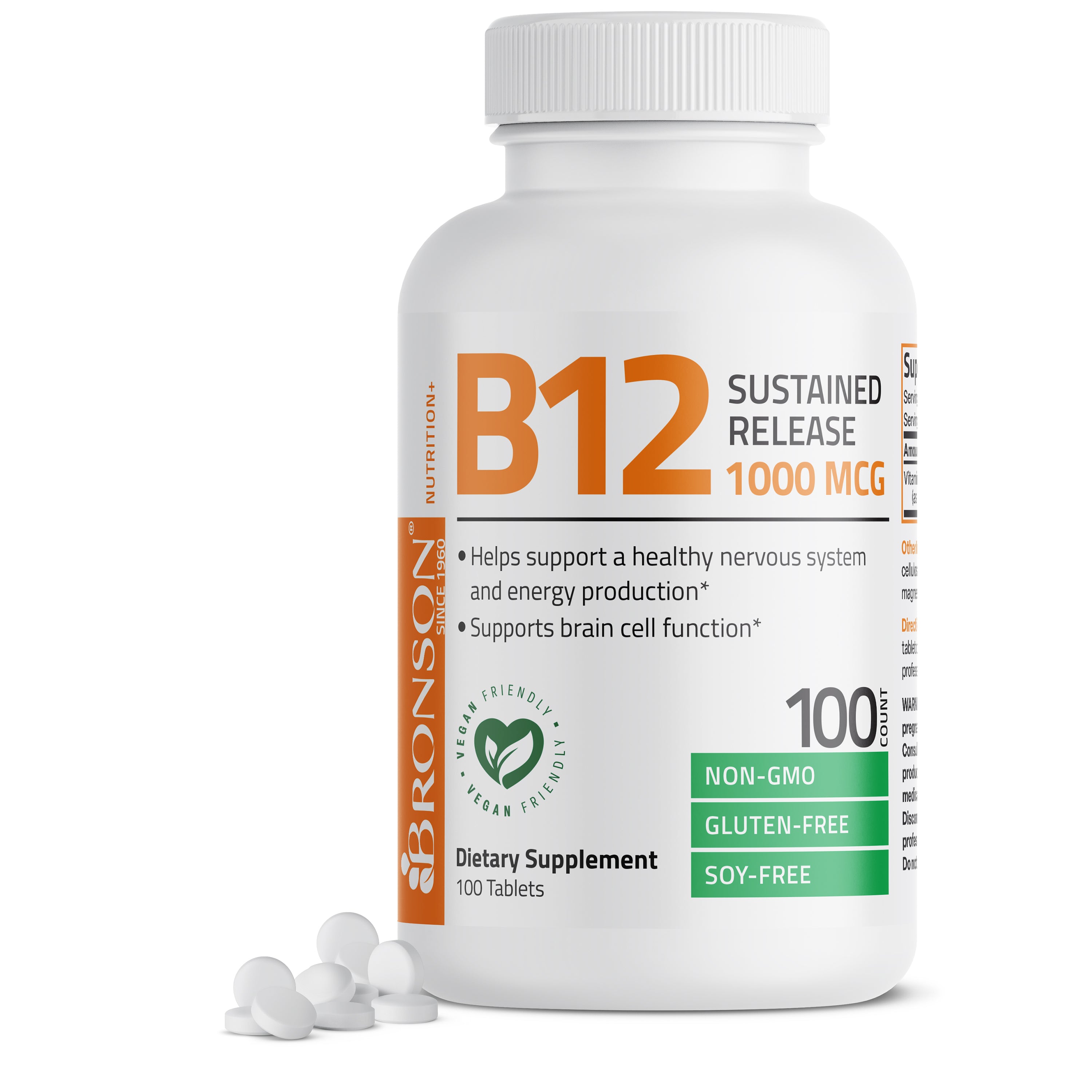 Vitamin B12 Sustained Release Non-GMO - 1,000 mcg view 7 of 6