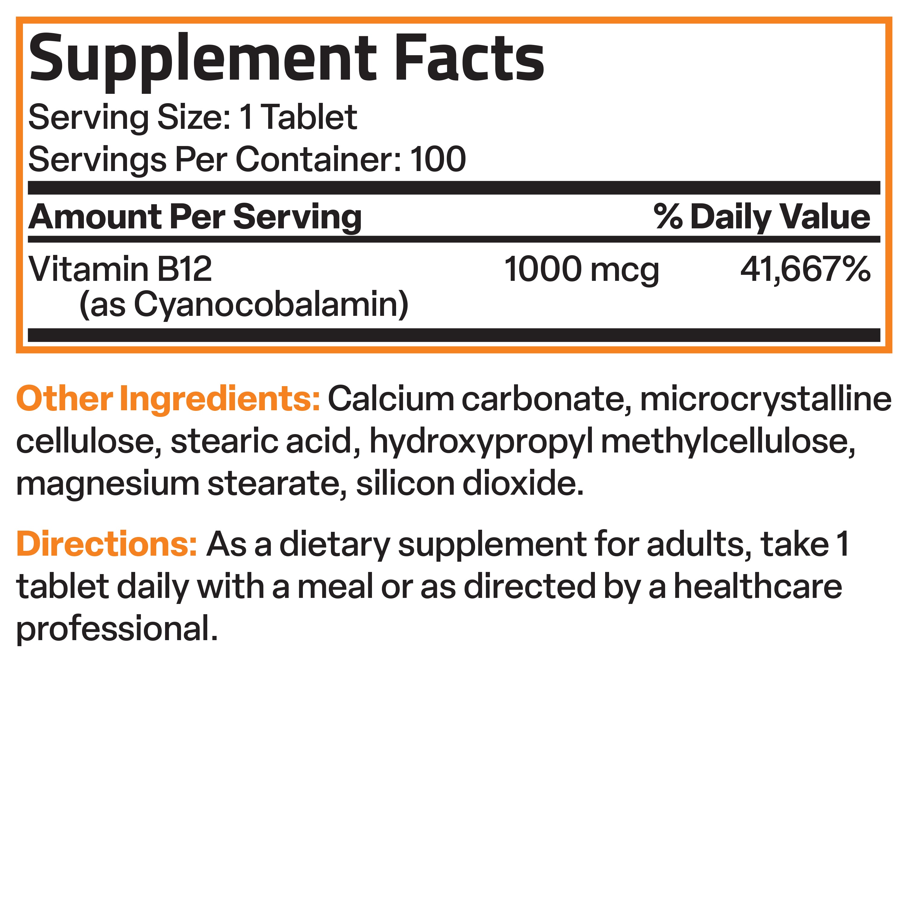 Vitamin B12 Sustained Release Non-GMO - 1,000 mcg view 12 of 6