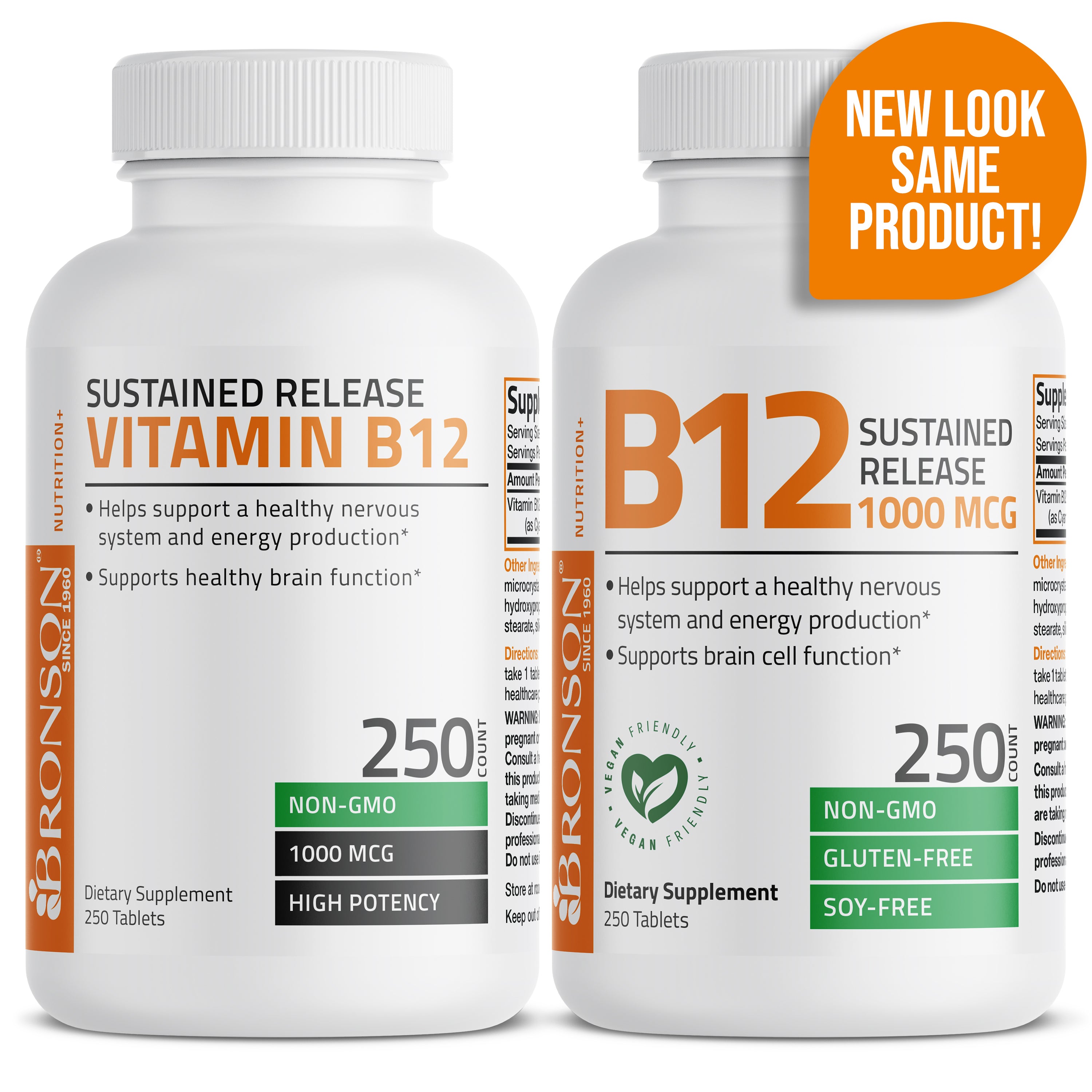 Bronson Vitamin B12 Sustained Release Non-GMO - 1,000 Mcg | Vitamins ...