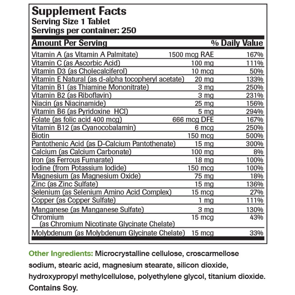 Once Daily Vitamin & Mineral Multivitamin Formula view 10 of 6