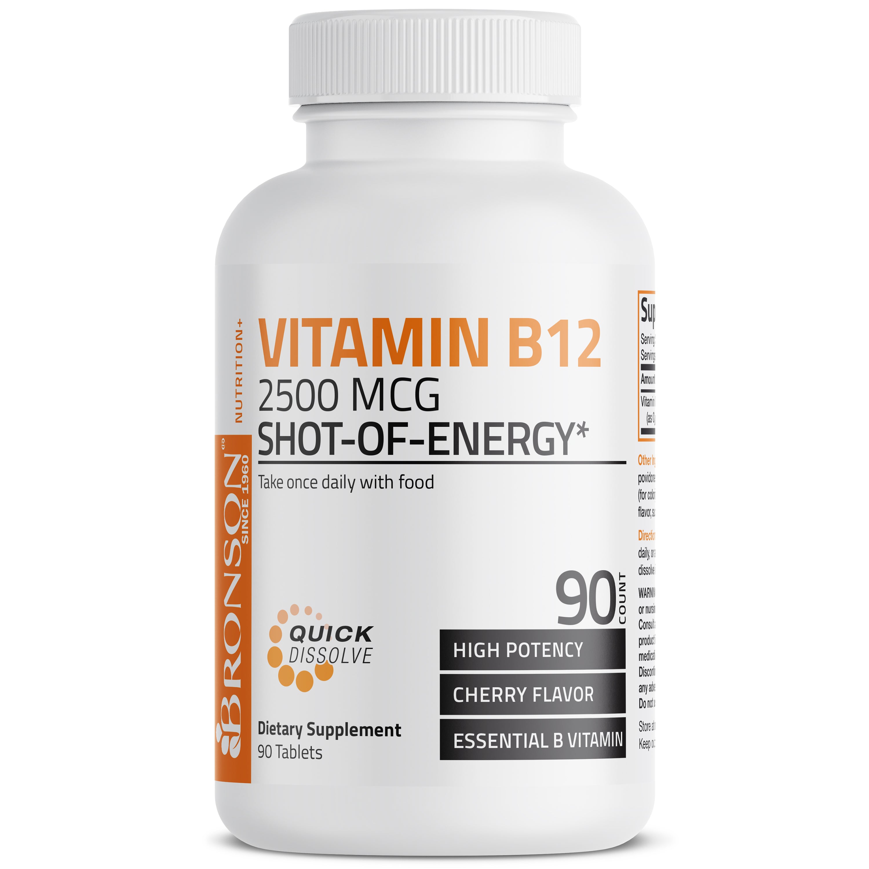 Vitamin B12 Sublingual Quick Release - 2,500 mcg - Cherry view 7 of 4