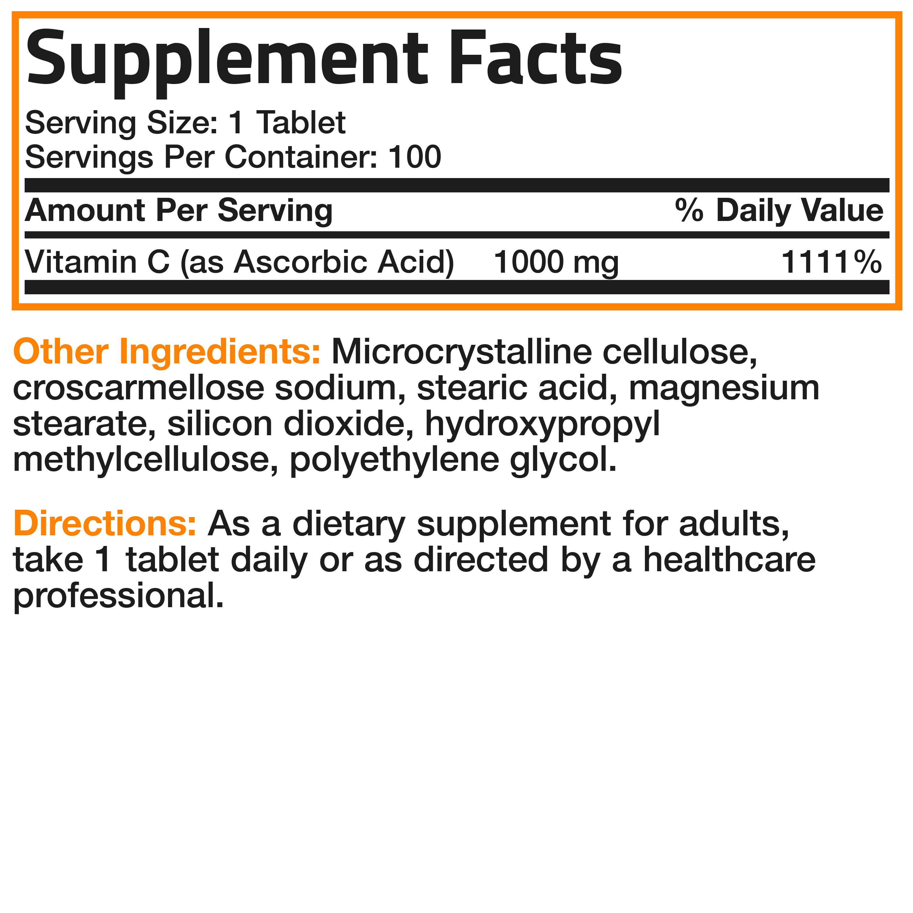 Vitamin C Pure Ascorbic Acid - 1,000 mg view 13 of 13