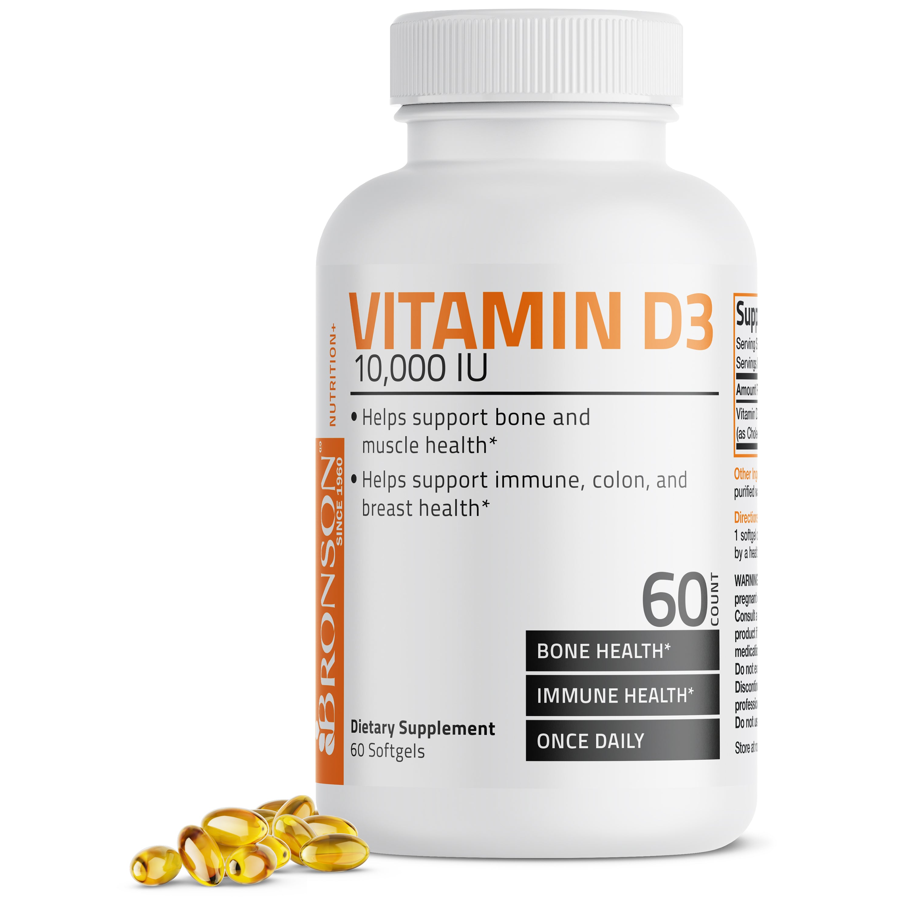 Vitamin D3 - 10,000 IU - 60 Softgels view 1 of 6