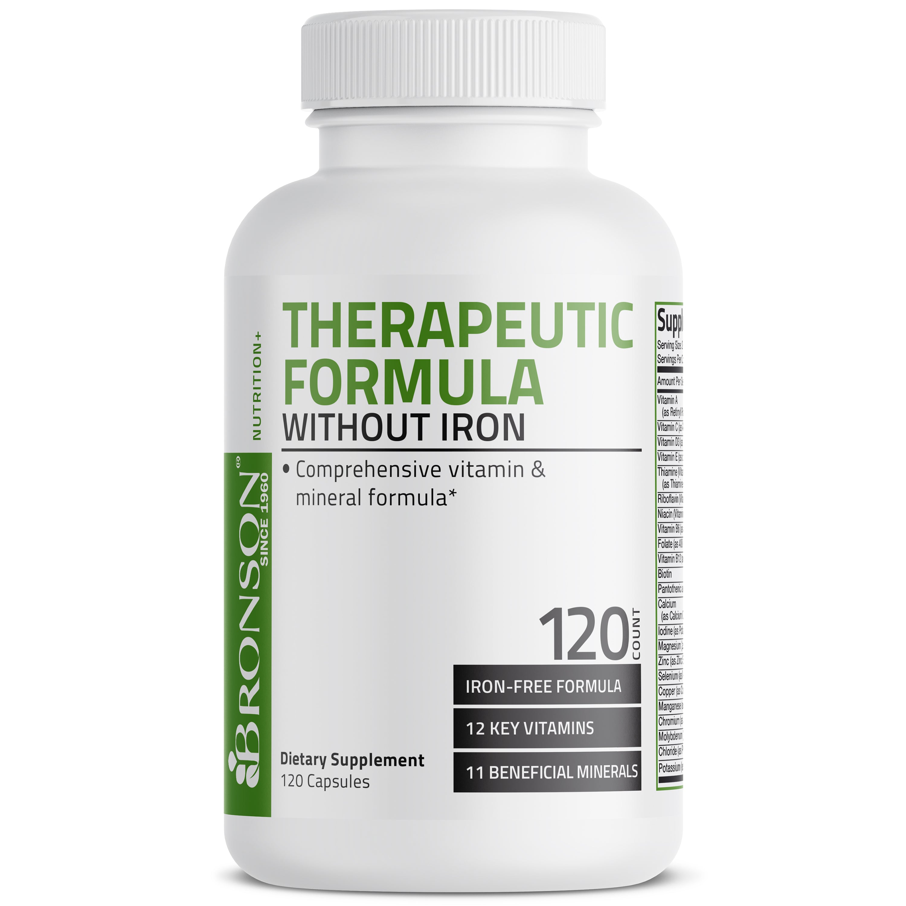 Therapeutic Formula Multivitamin No Iron - 120 Capsules