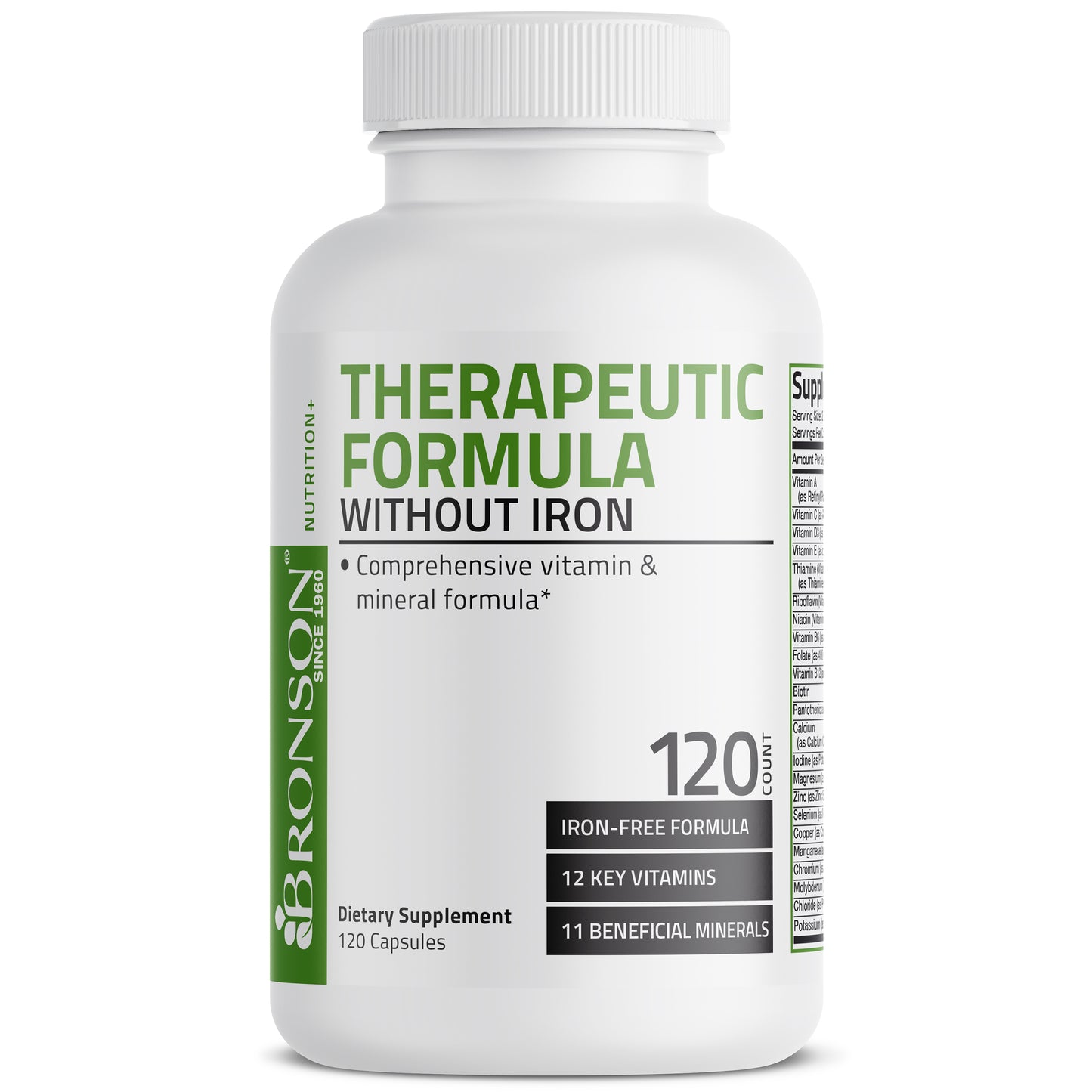 Therapeutic Formula Multivitamin No Iron - 120 Capsules