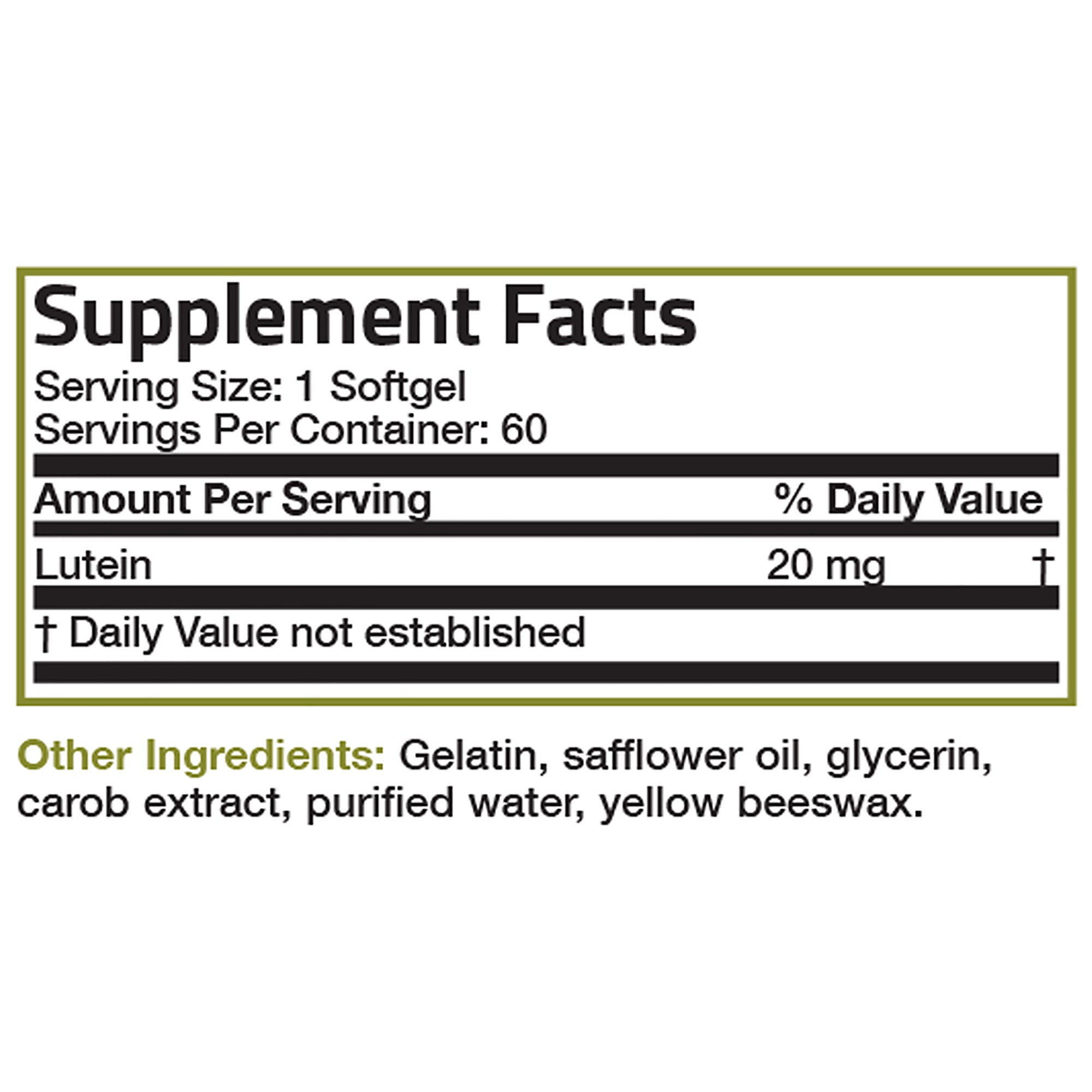 Lutein - 20 MG view 6 of 6