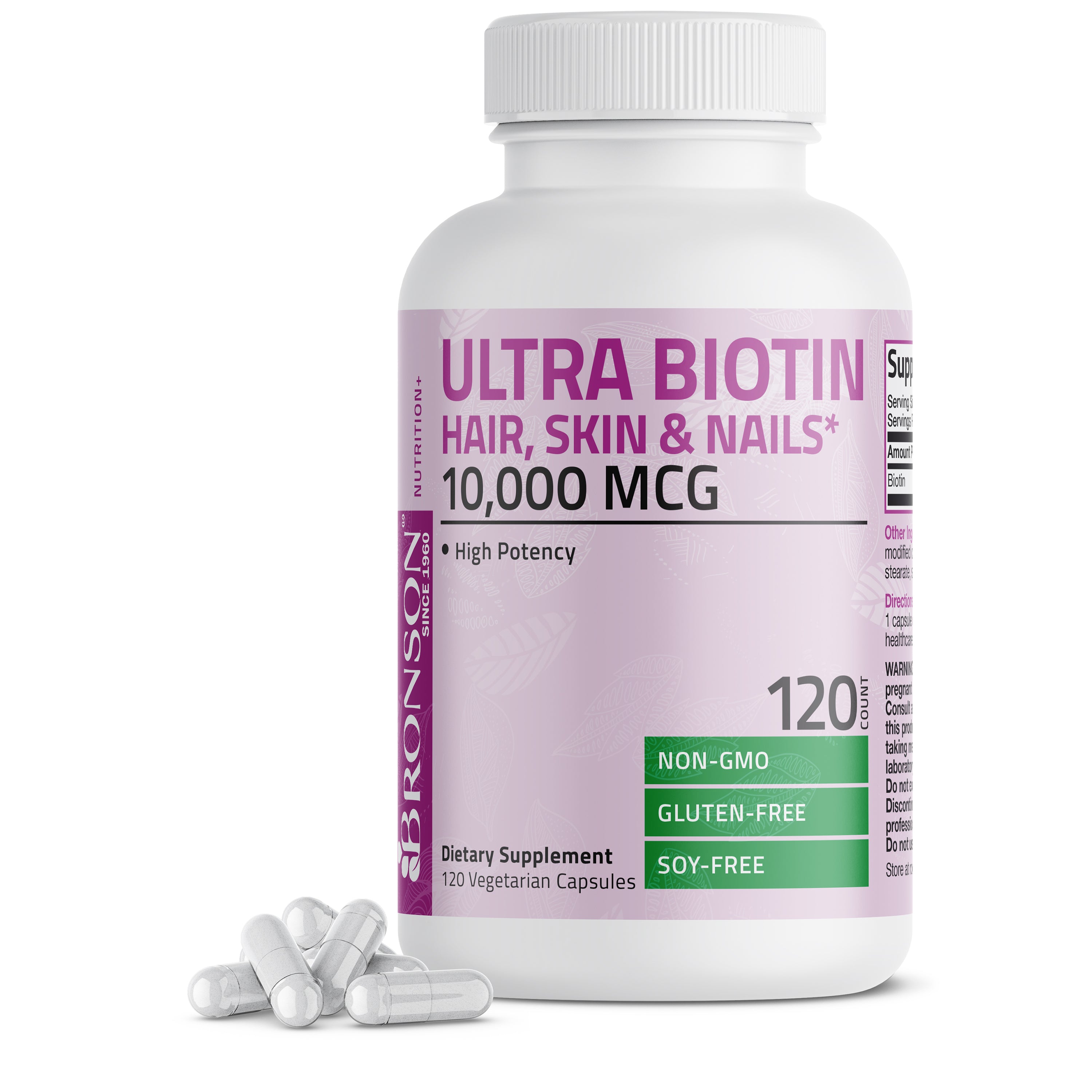 Ultra Biotin Hair, Skin & Nails - 10,000 mcg view 8 of 6