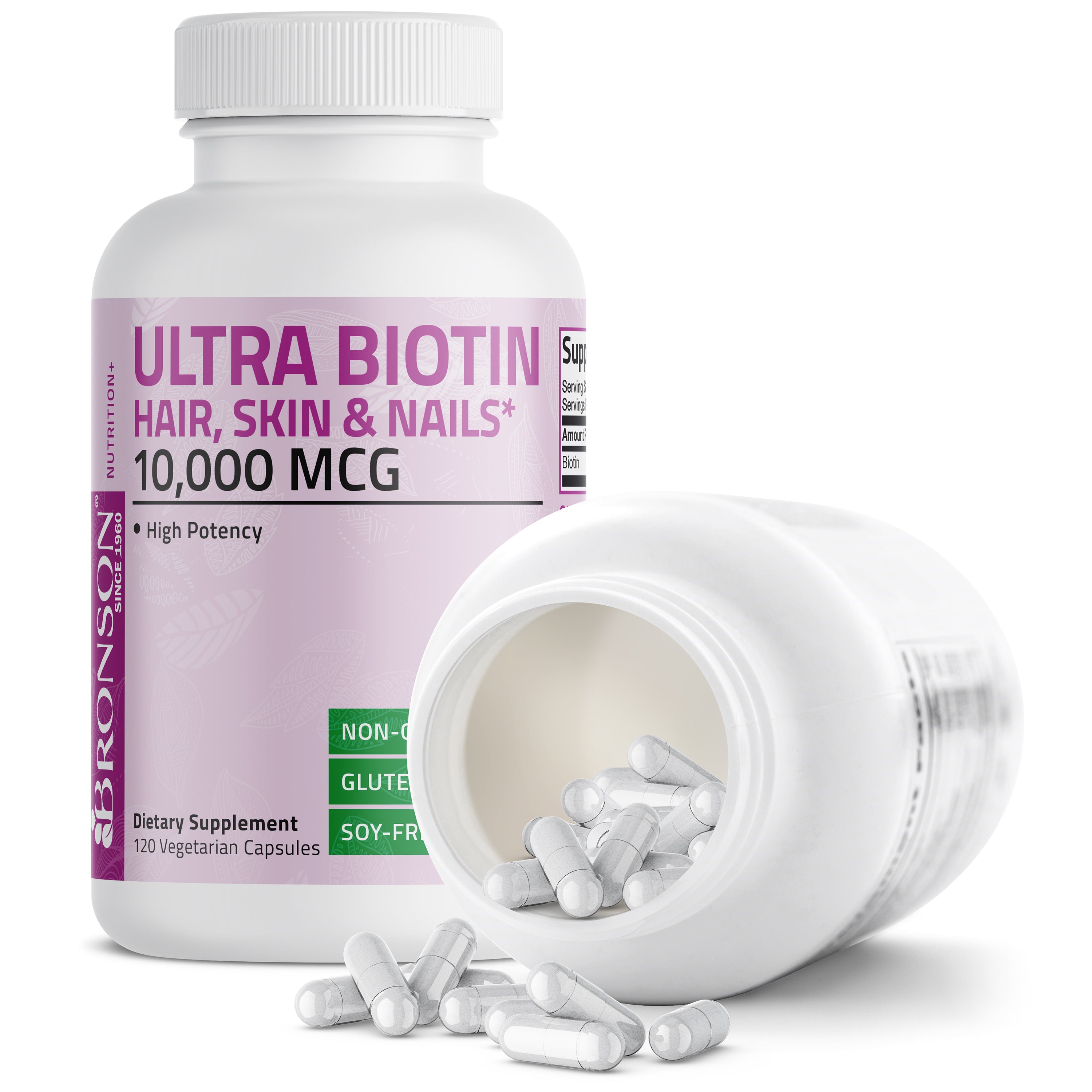 Ultra Biotin Hair, Skin & Nails - 10,000 mcg view 12 of 6