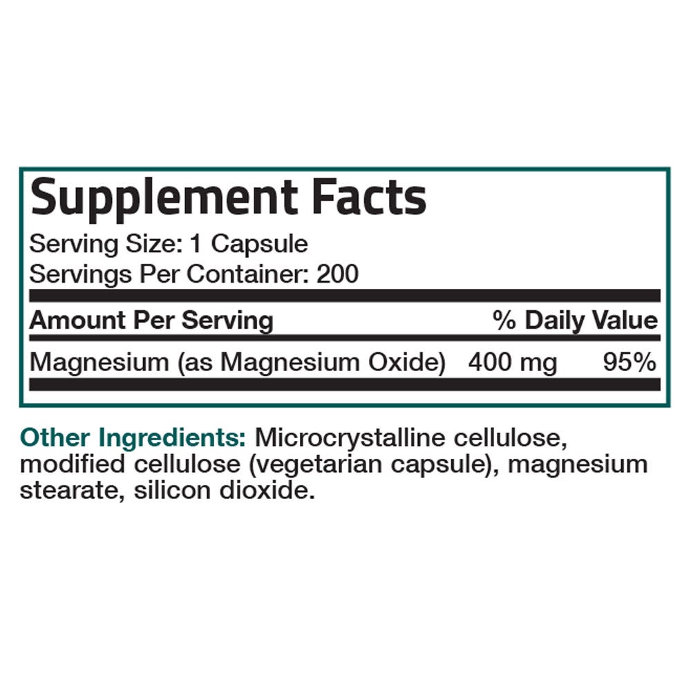 Magnesium Oxide High Potency - 400 MG view 9 of 6